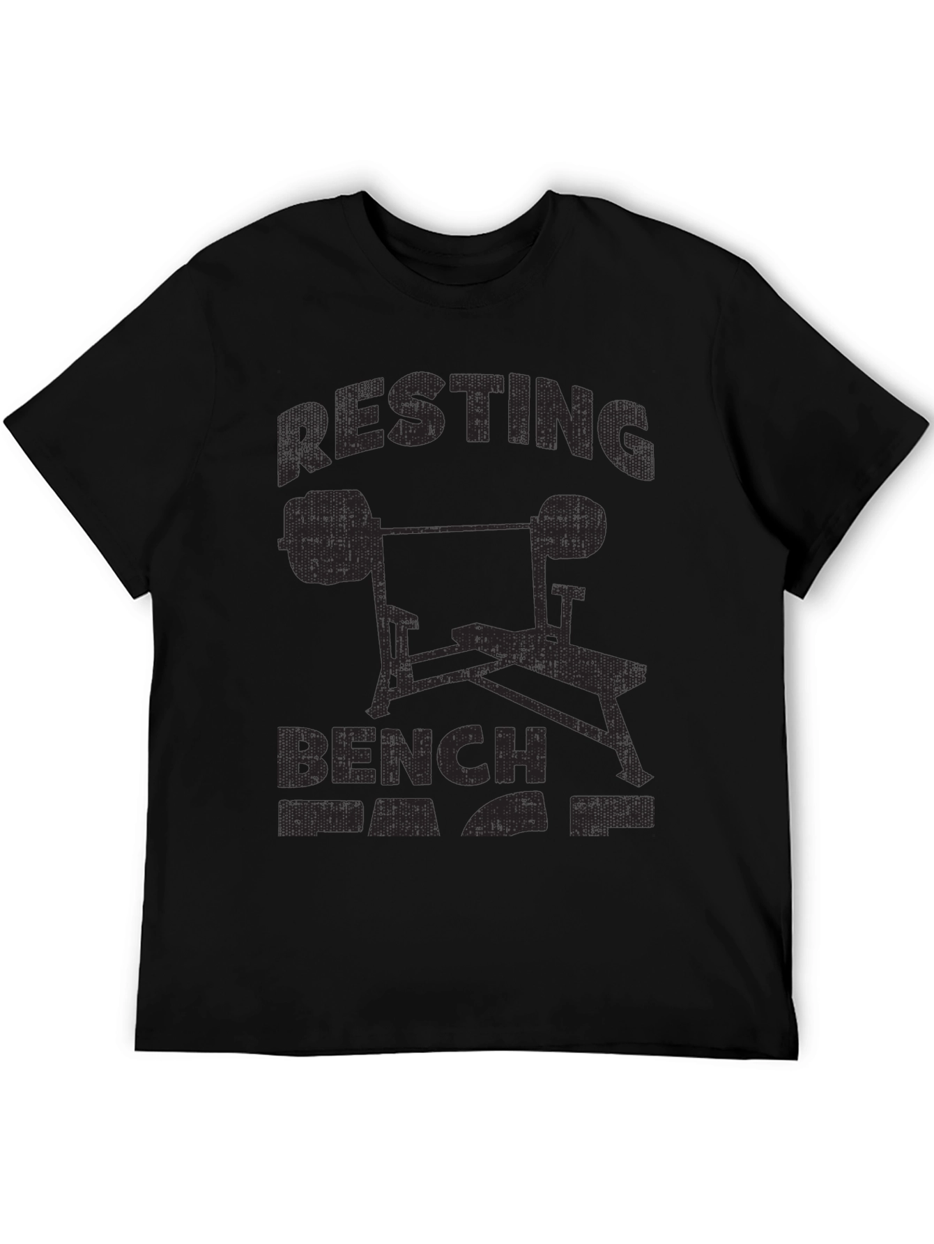 Resting Bench T-Shirt Black Gym Apparel