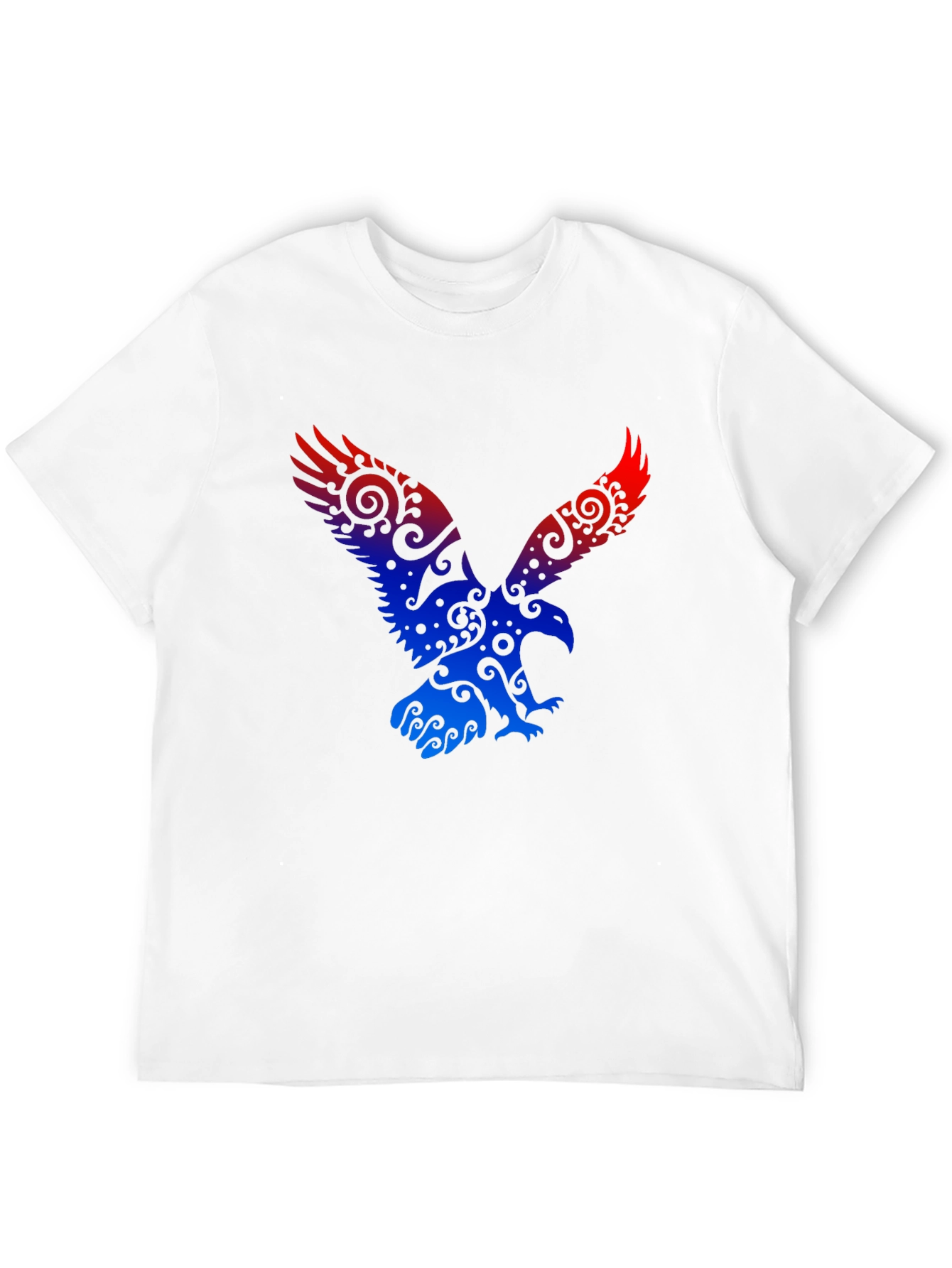 Eagle Graphic Print Black T-Shirt