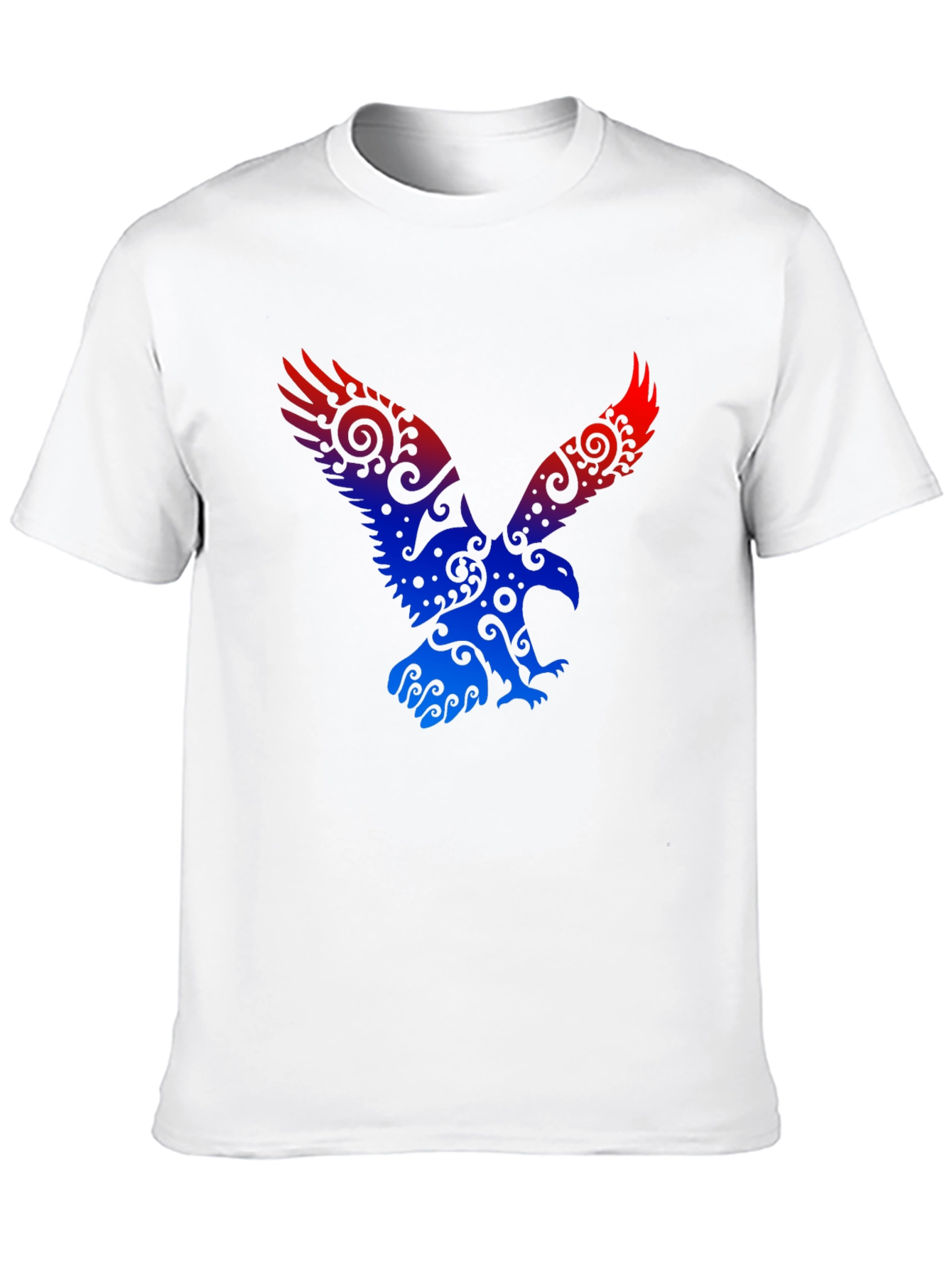 Eagle Graphic Print Black T-Shirt