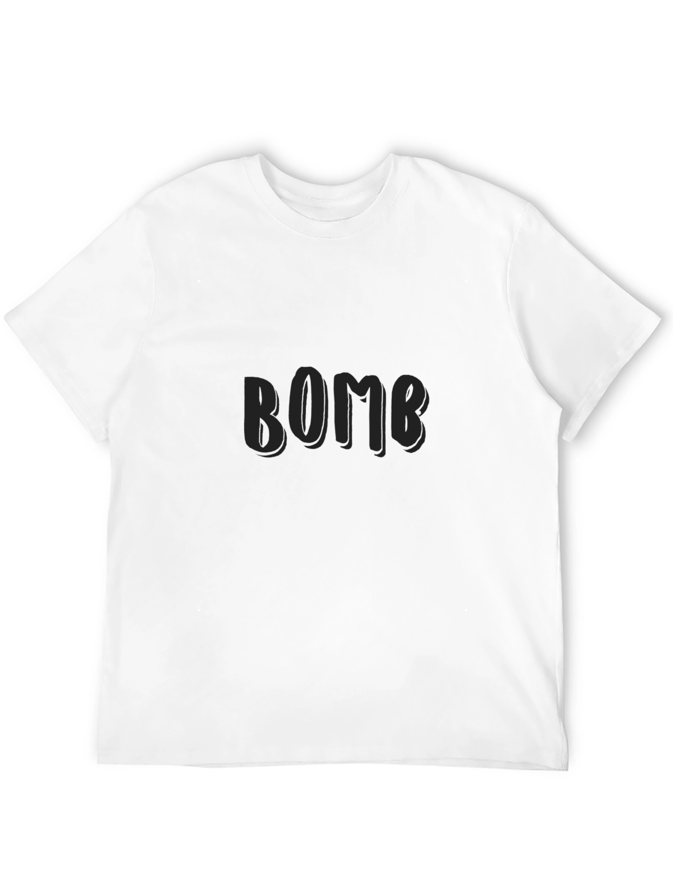 Black BOMB Graphic T-Shirt for Casual Wear