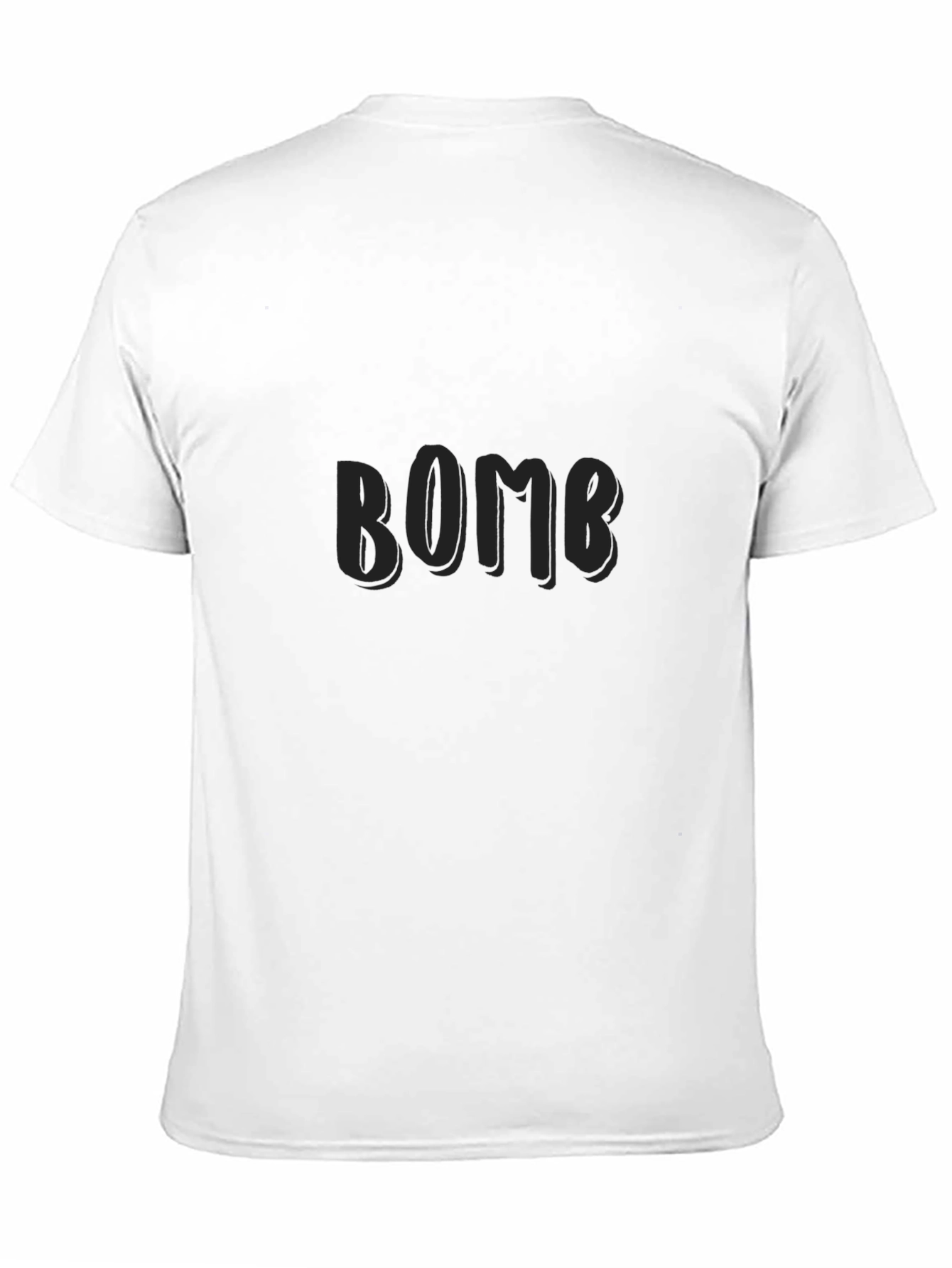 Black BOMB Graphic T-Shirt for Casual Wear