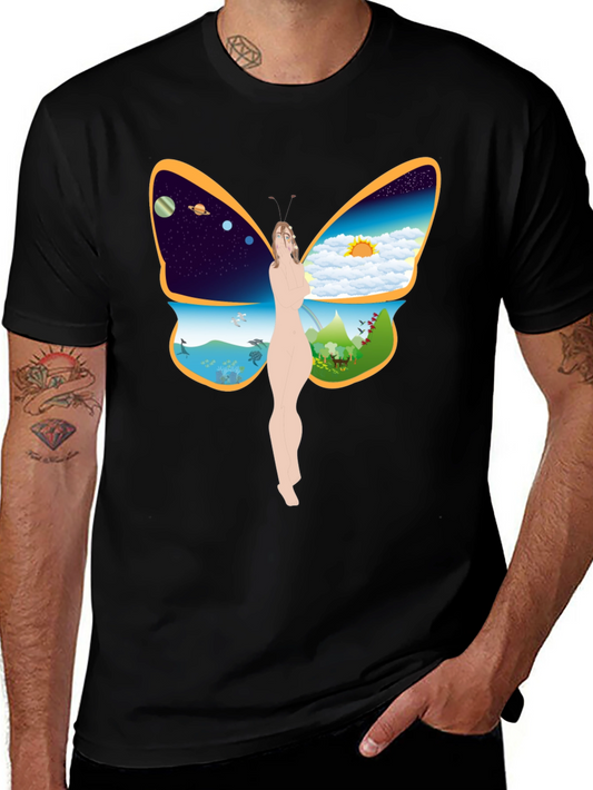 Nature Butterfly Graphic T-Shirt
