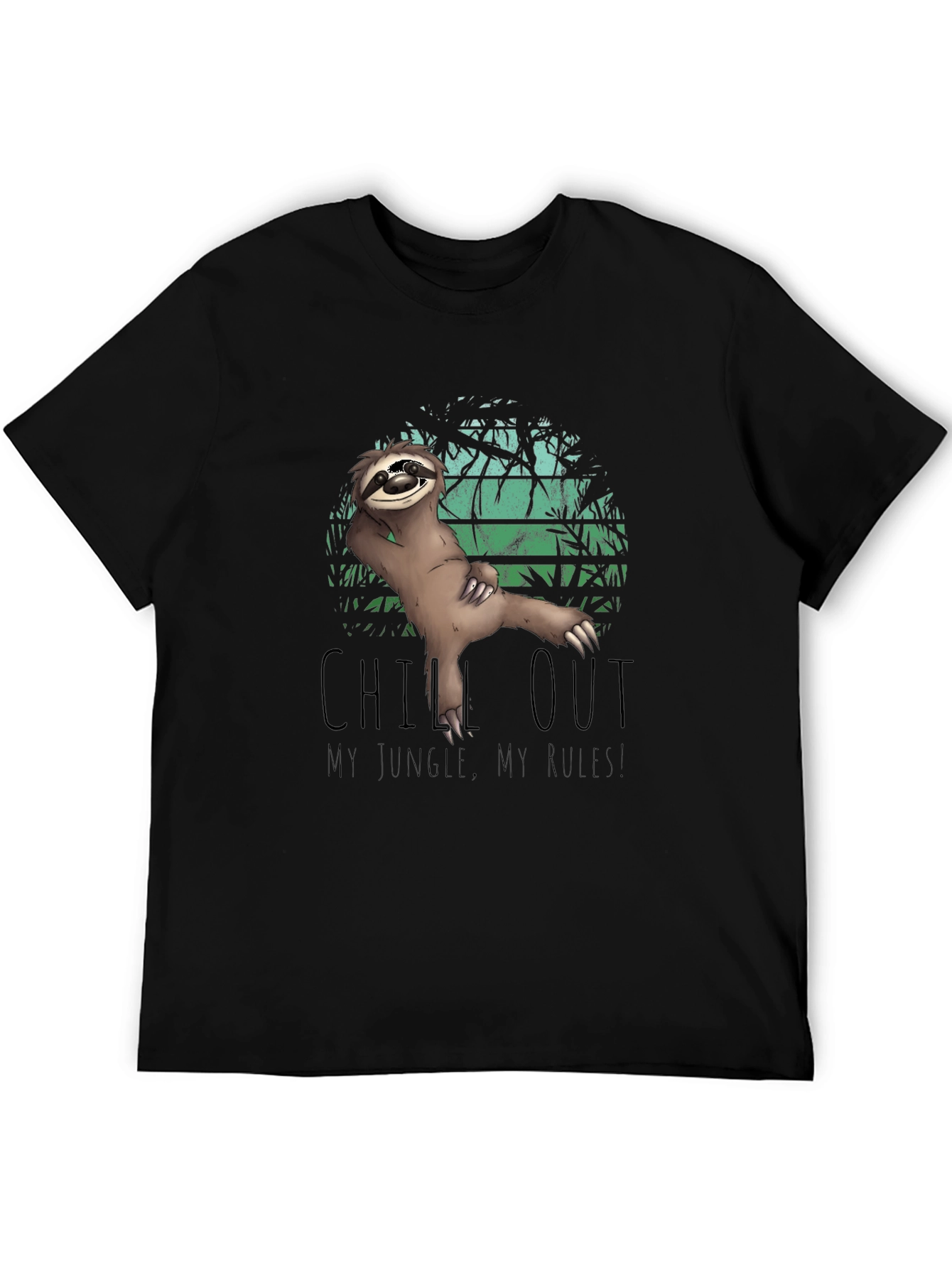 Chill Out Sloth Graphic T-Shirt - Jungle Style