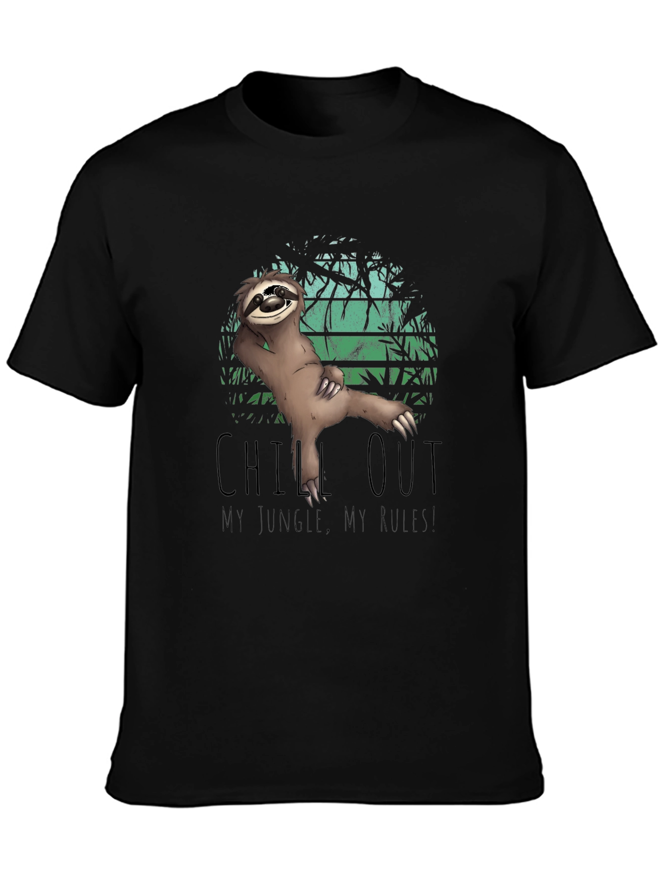 Chill Out Sloth Graphic T-Shirt - Jungle Style