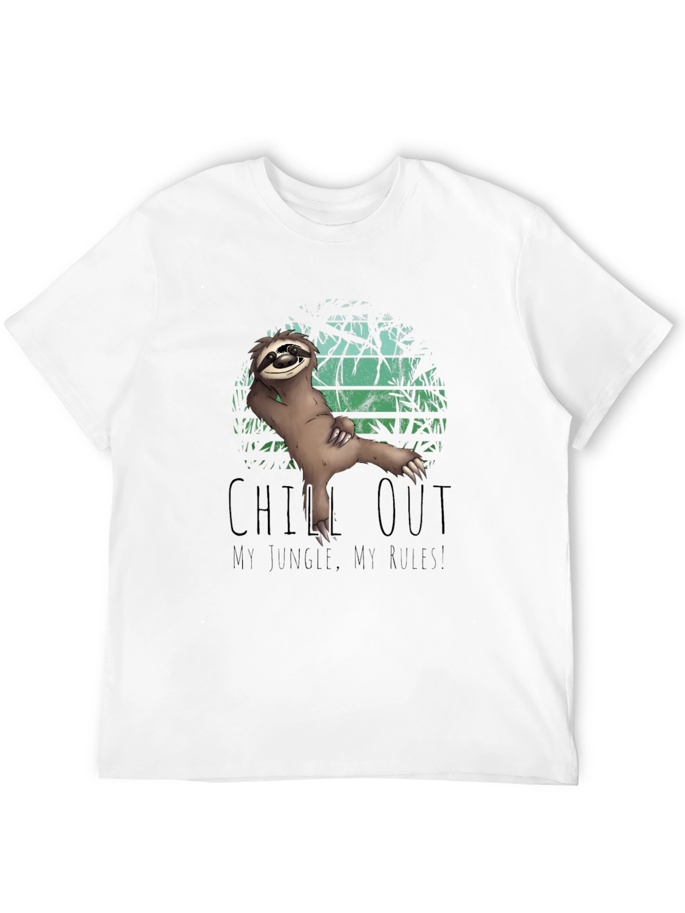 Chill Out Sloth Graphic T-Shirt - Jungle Style