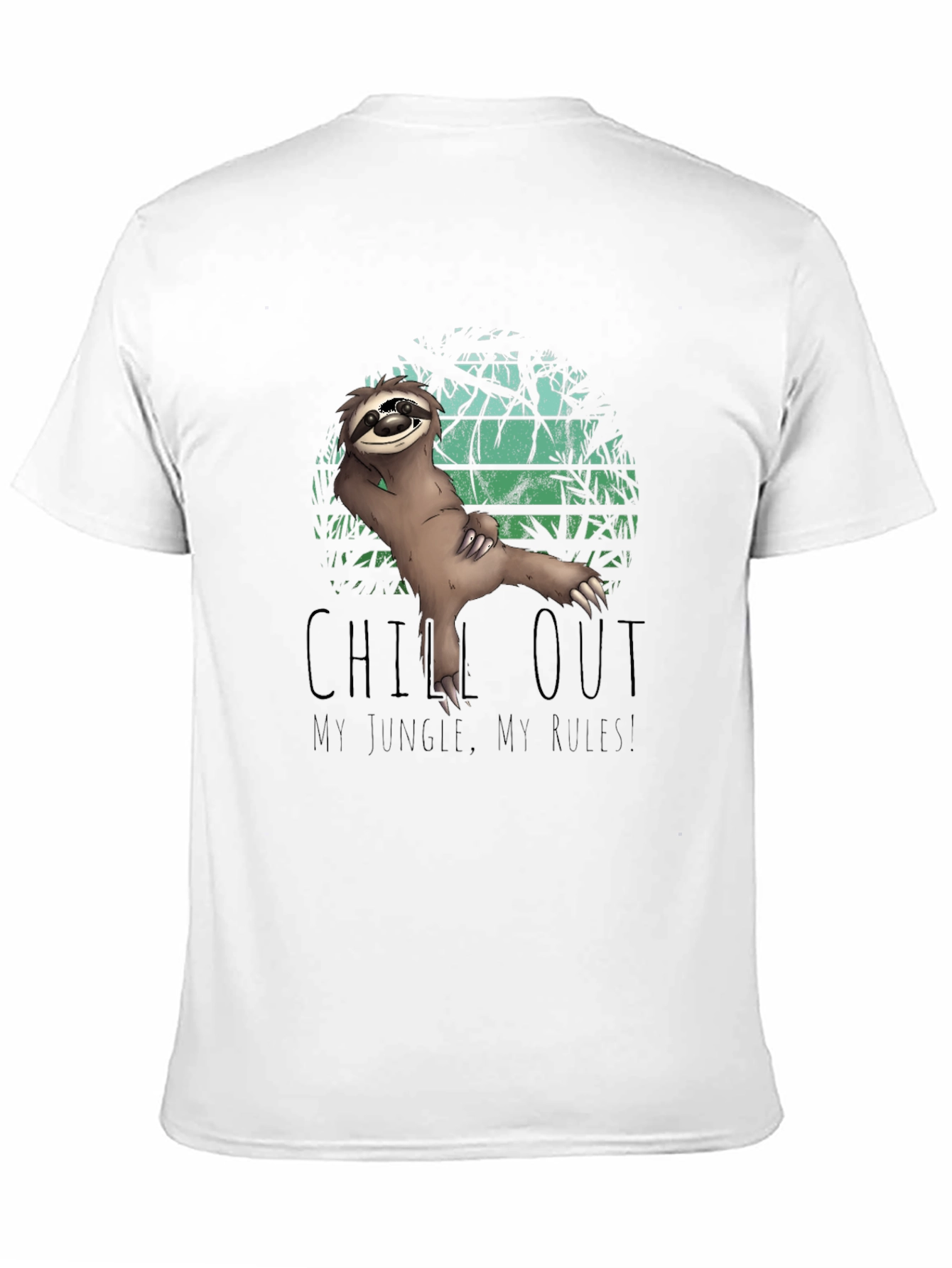 Chill Out Sloth Graphic T-Shirt - Jungle Style