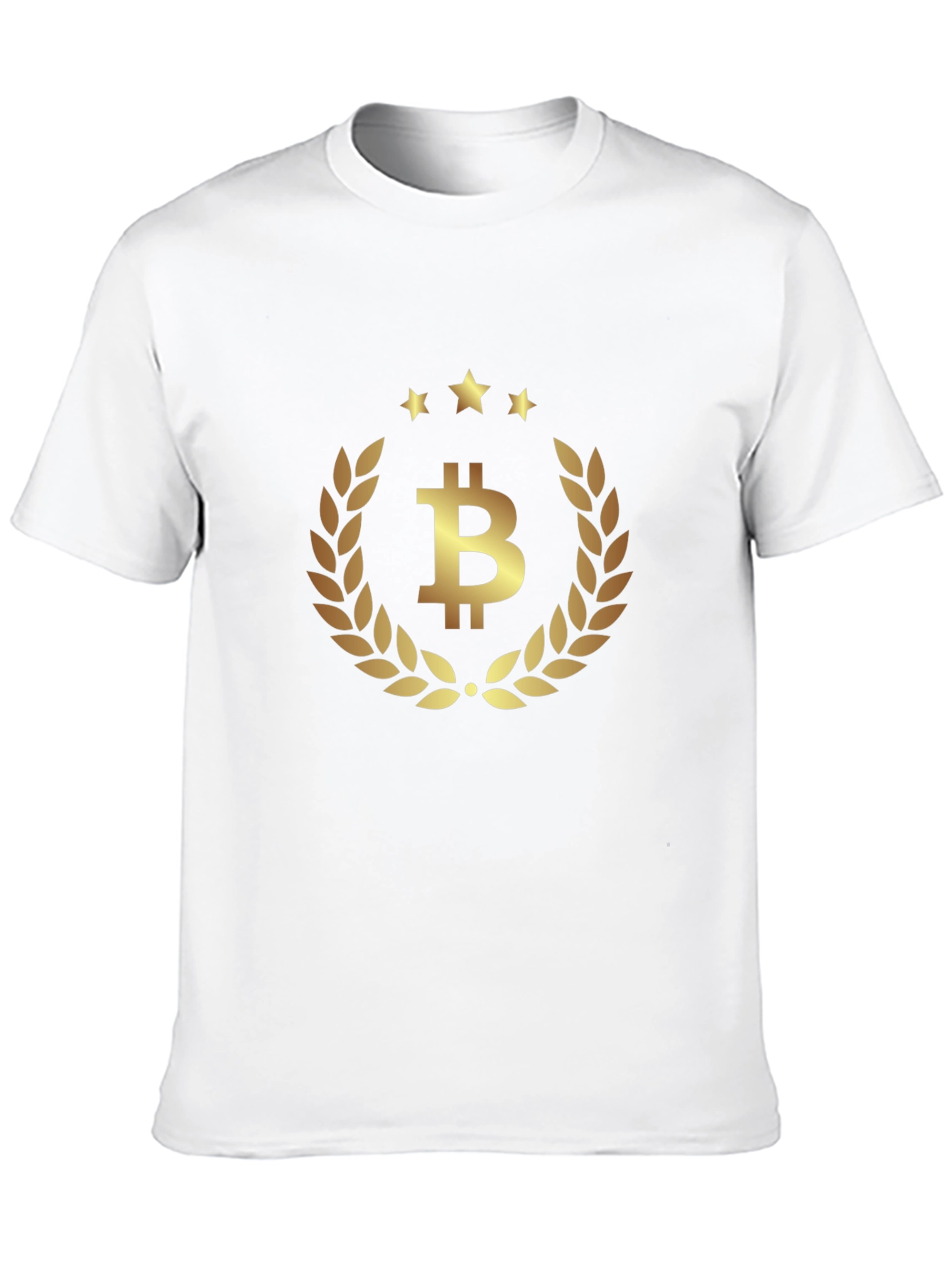 Bitcoin Laurel Wreath Black T-Shirt