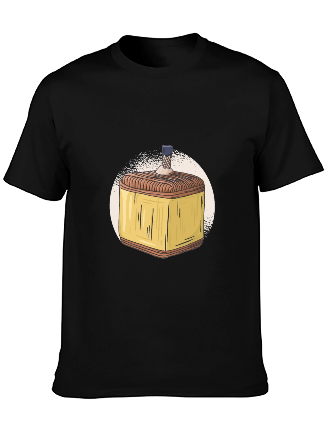Hanukkah Dreidel Graphic T-Shirt - Mens Black Tee