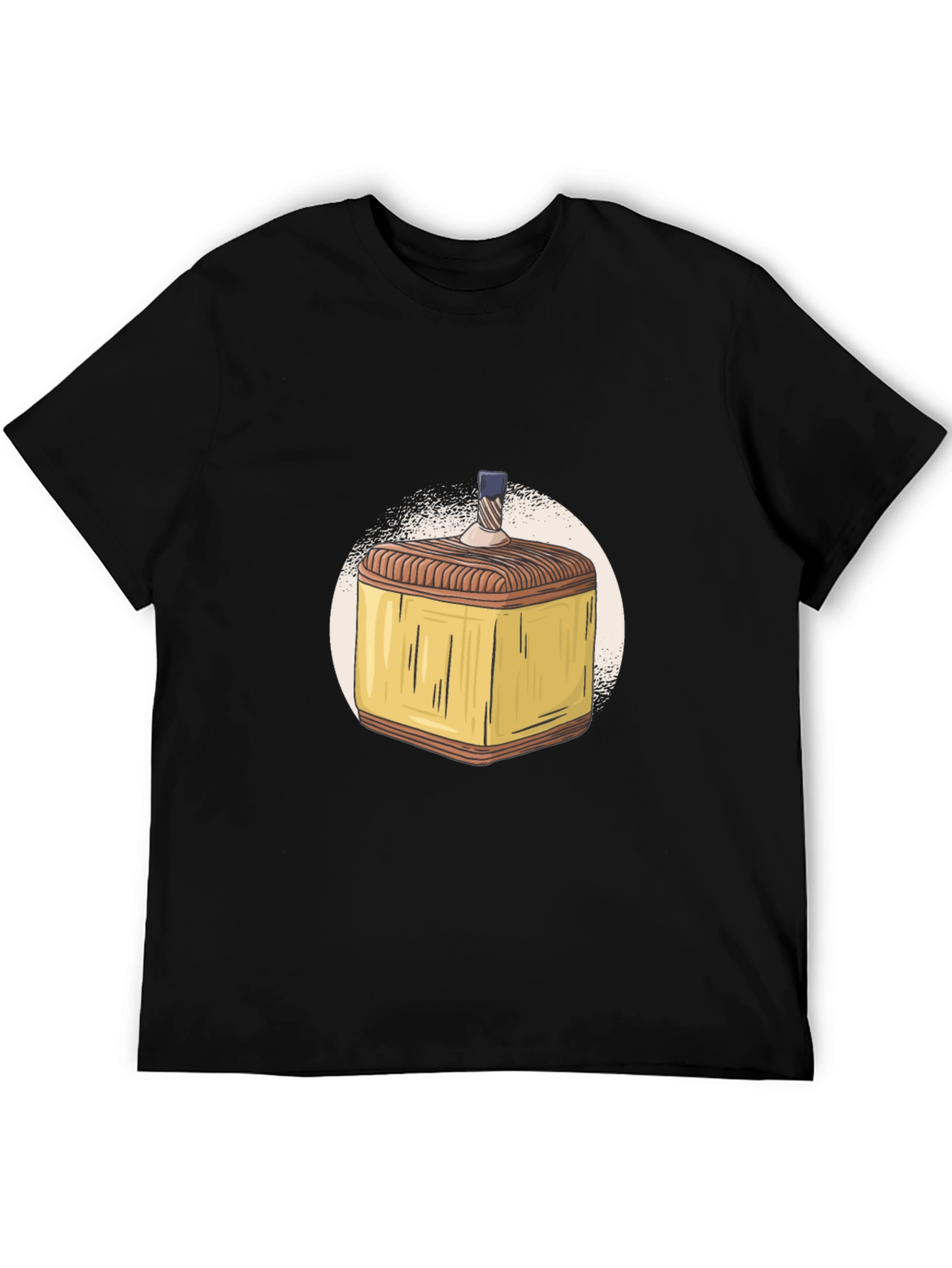 Hanukkah Dreidel Graphic T-Shirt - Mens Black Tee