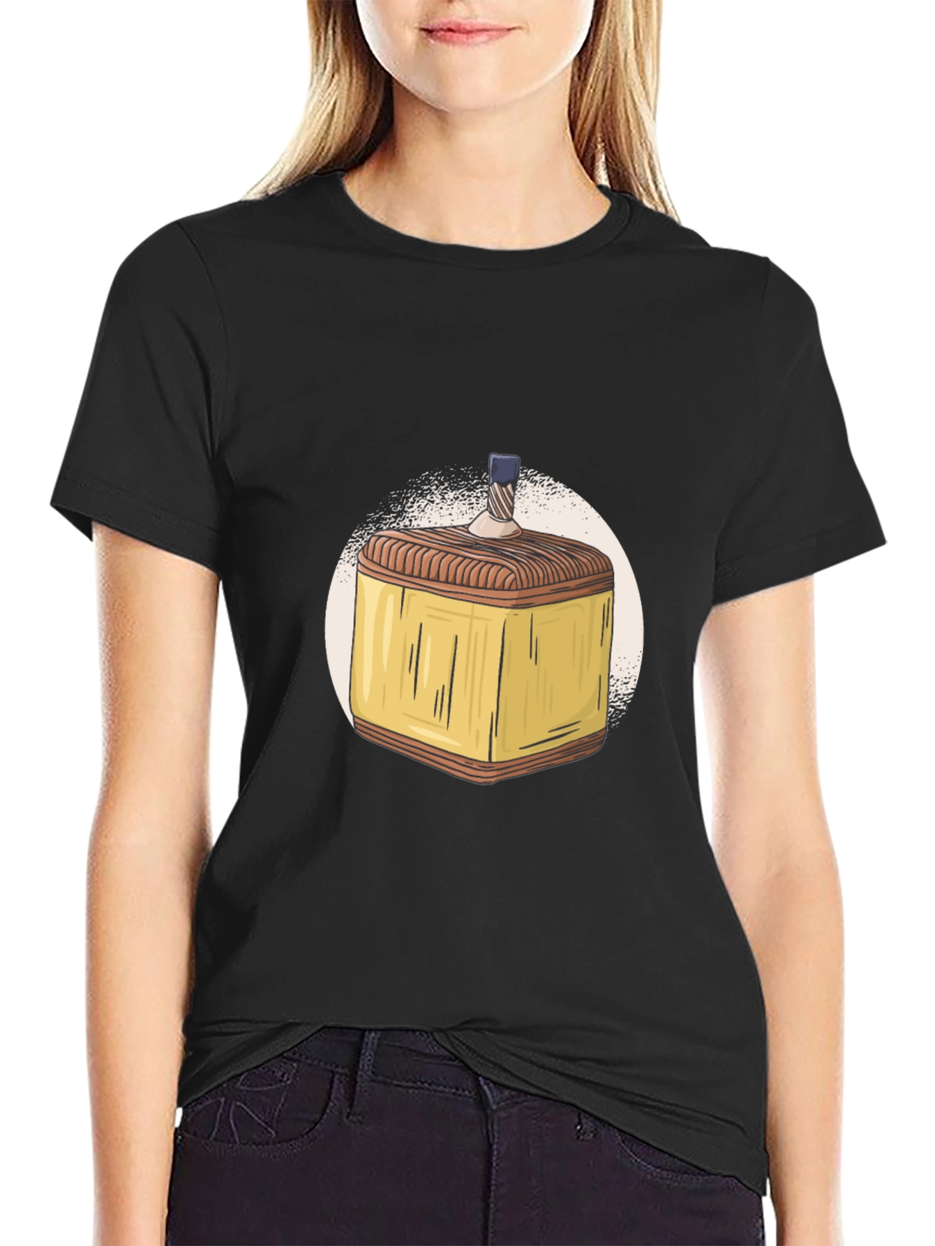 Hanukkah Dreidel Graphic T-Shirt - Mens Black Tee