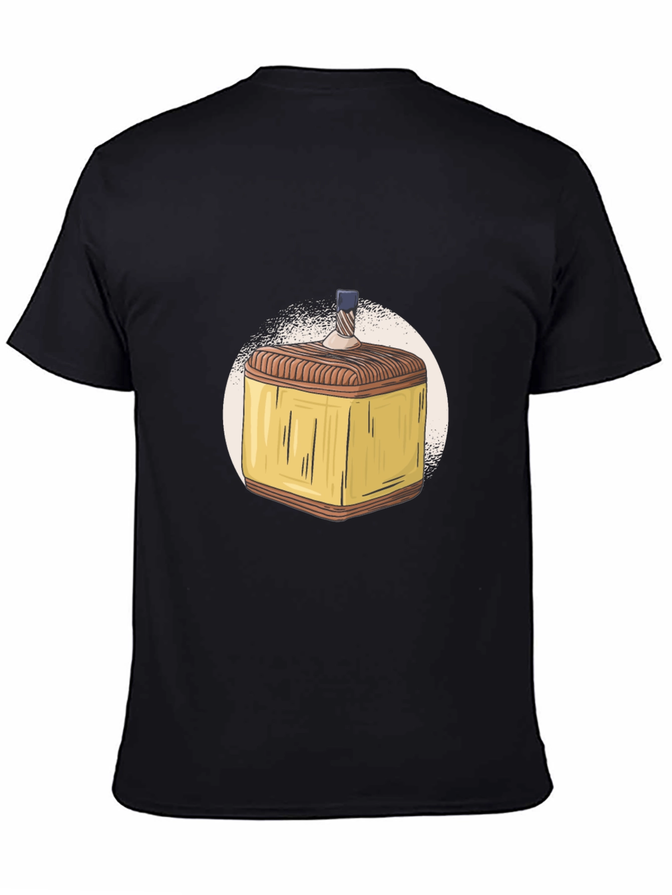 Hanukkah Dreidel Graphic T-Shirt - Mens Black Tee