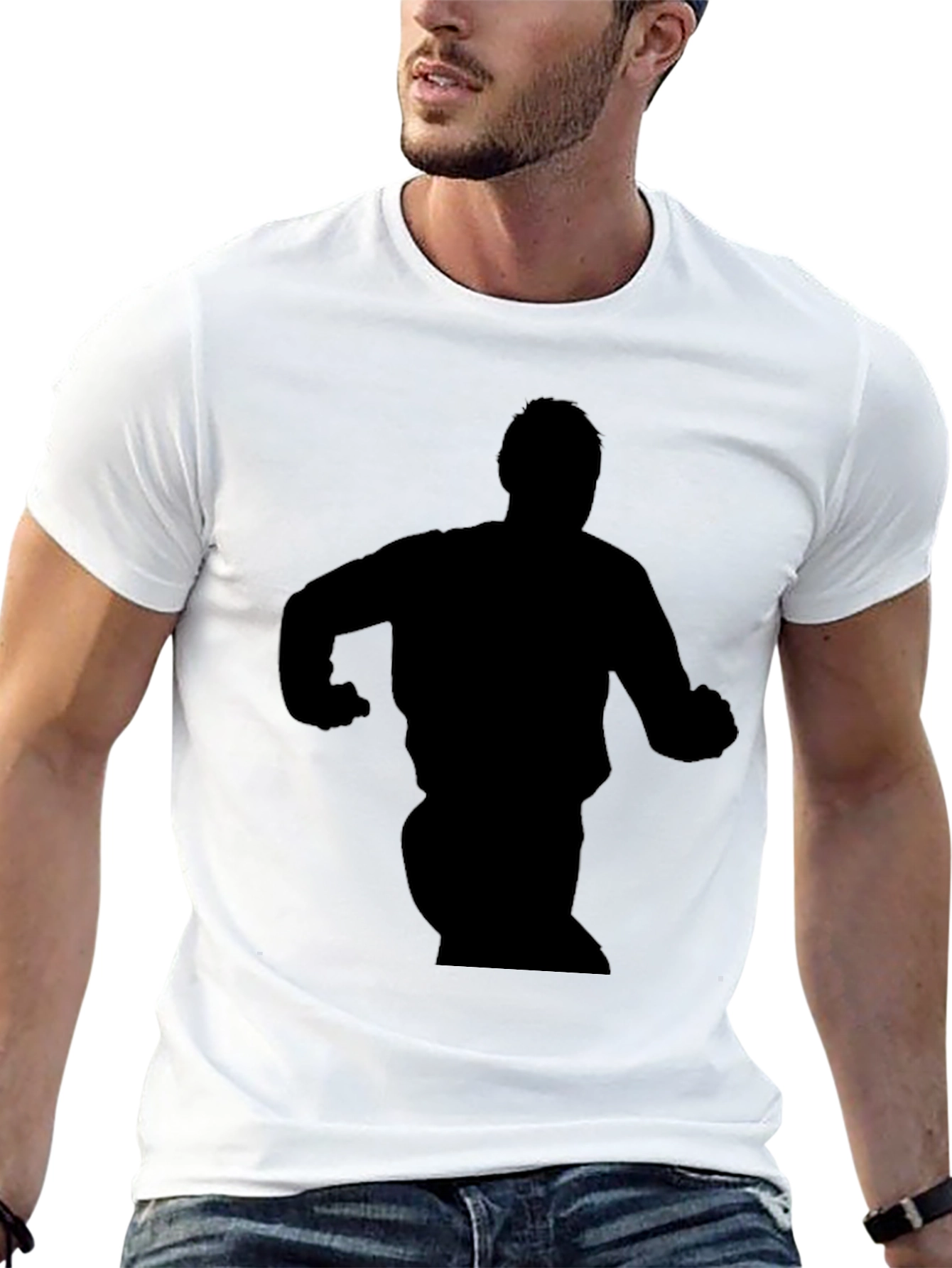 Silhouette Graphic Black T-Shirt