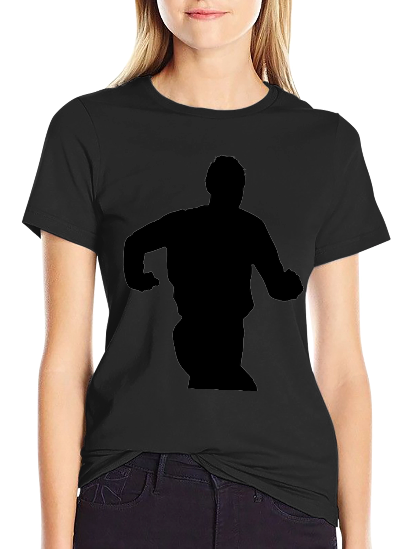 Silhouette Graphic Black T-Shirt