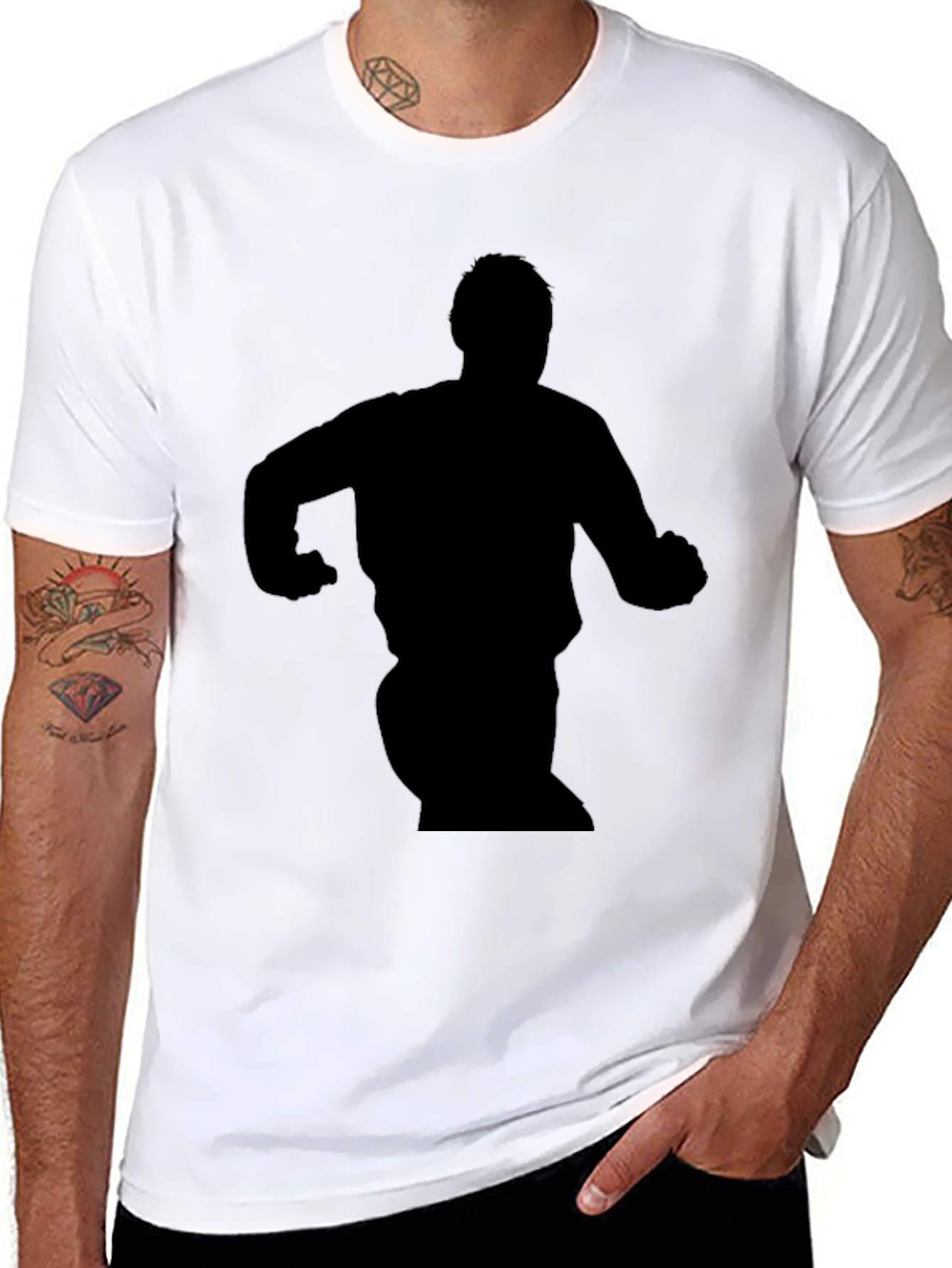 Silhouette Graphic Black T-Shirt