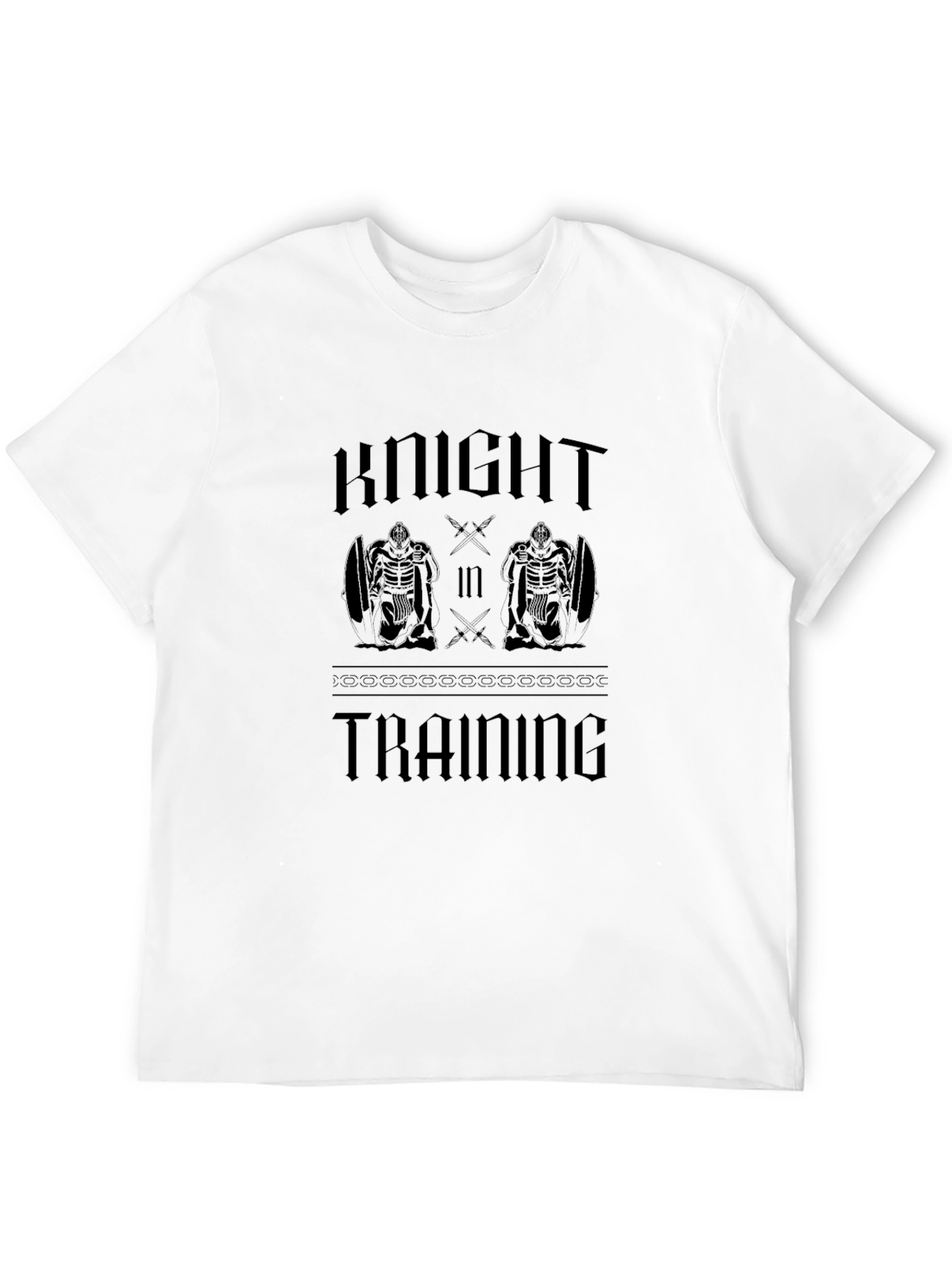 Knight in Training Graphic T-Shirt - Black