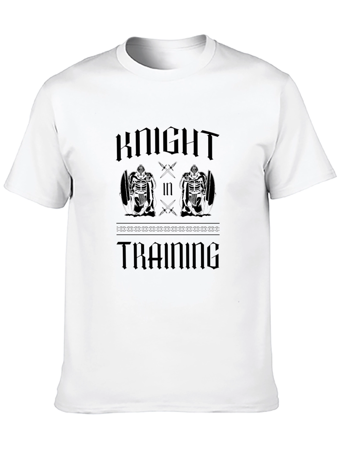 Knight in Training Graphic T-Shirt - Black