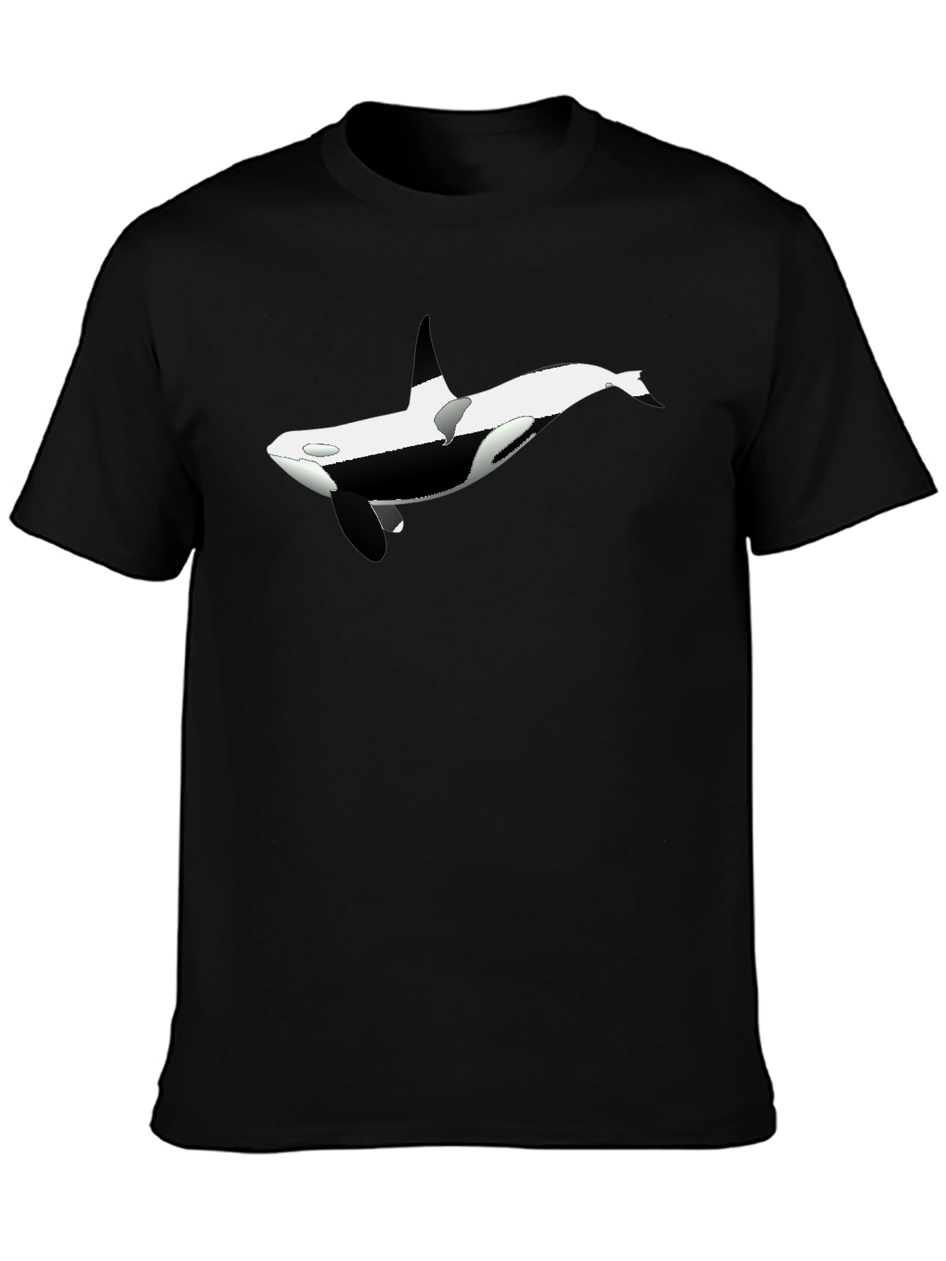 Orca Graphic Tee - Black Cotton Blend