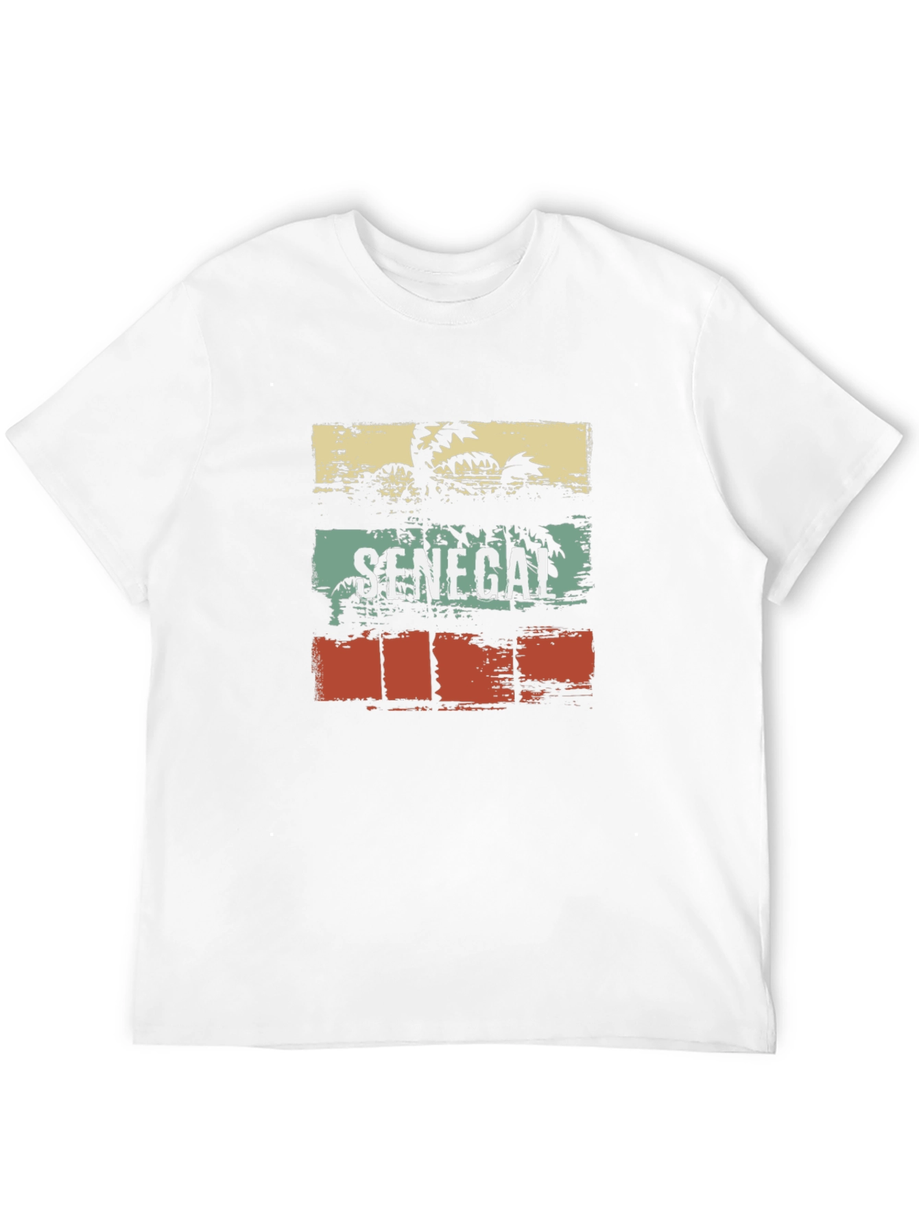 Senegal Palm Tree Black T-Shirt