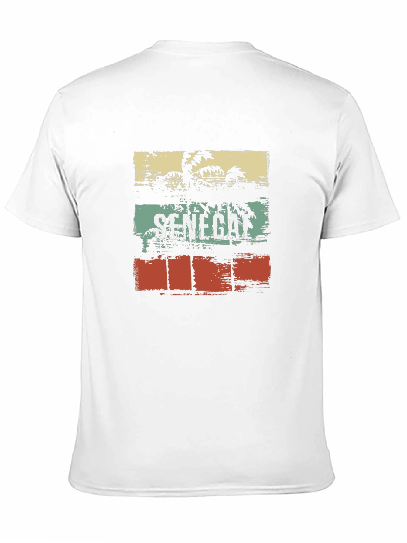 Senegal Palm Tree Black T-Shirt