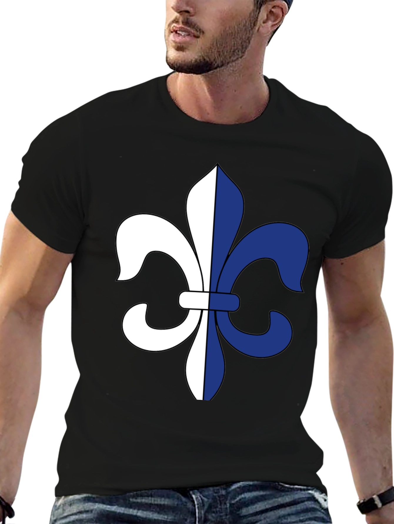 Fleur-de-lis Graphic Black T-Shirt