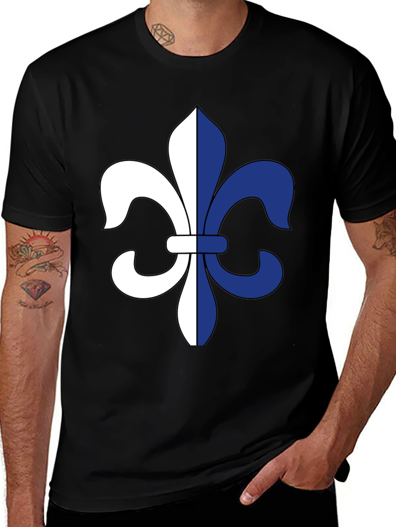Fleur-de-lis Graphic Black T-Shirt