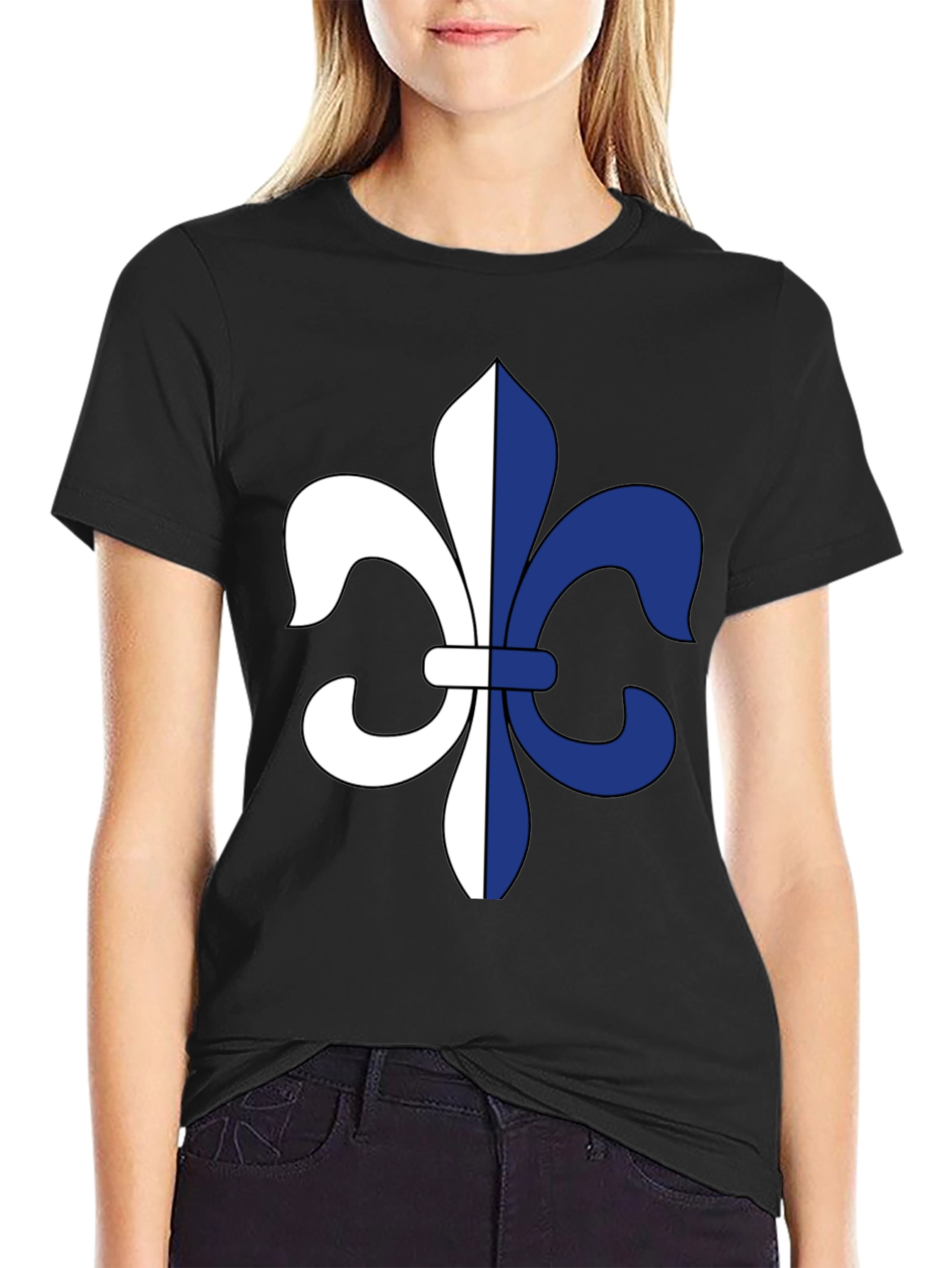 Fleur-de-lis Graphic Black T-Shirt