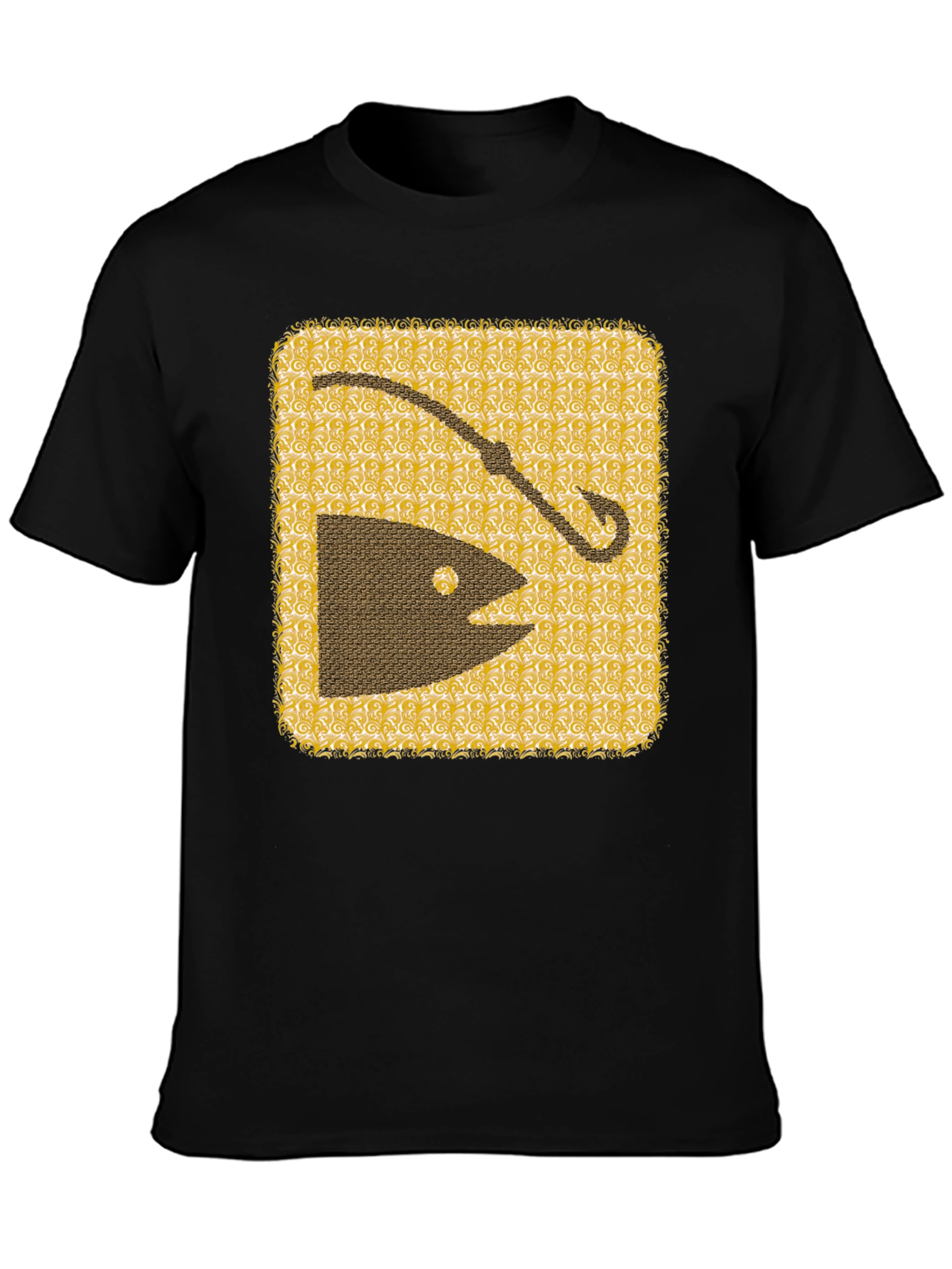 Fishing Hook & Fish Graphic Tee