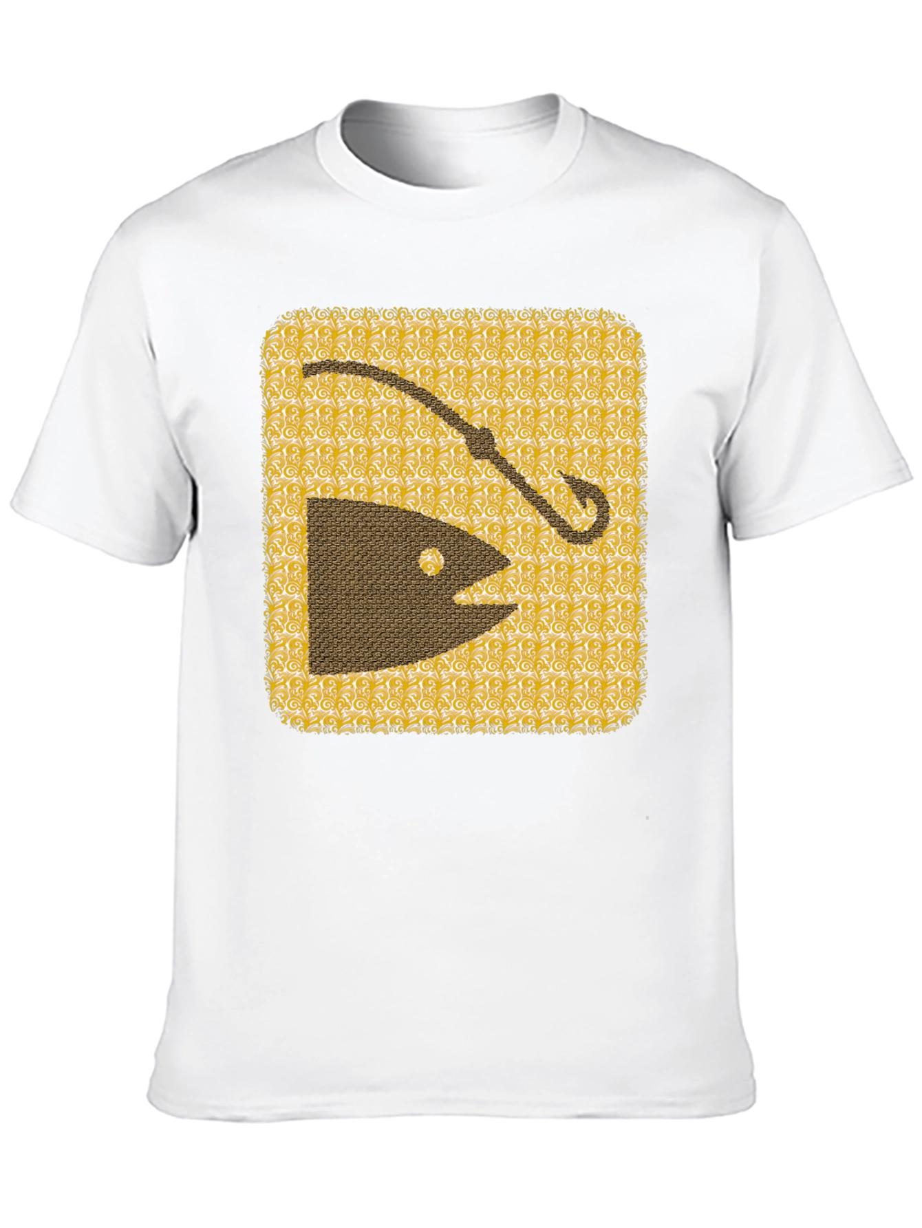 Fishing Hook & Fish Graphic Tee