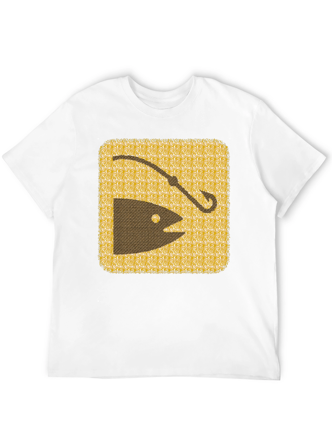 Fishing Hook & Fish Graphic Tee