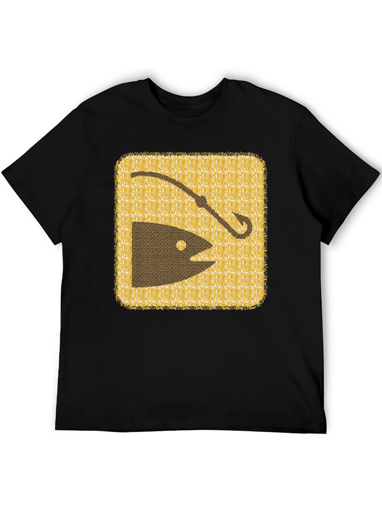 Fishing Hook & Fish Graphic Tee