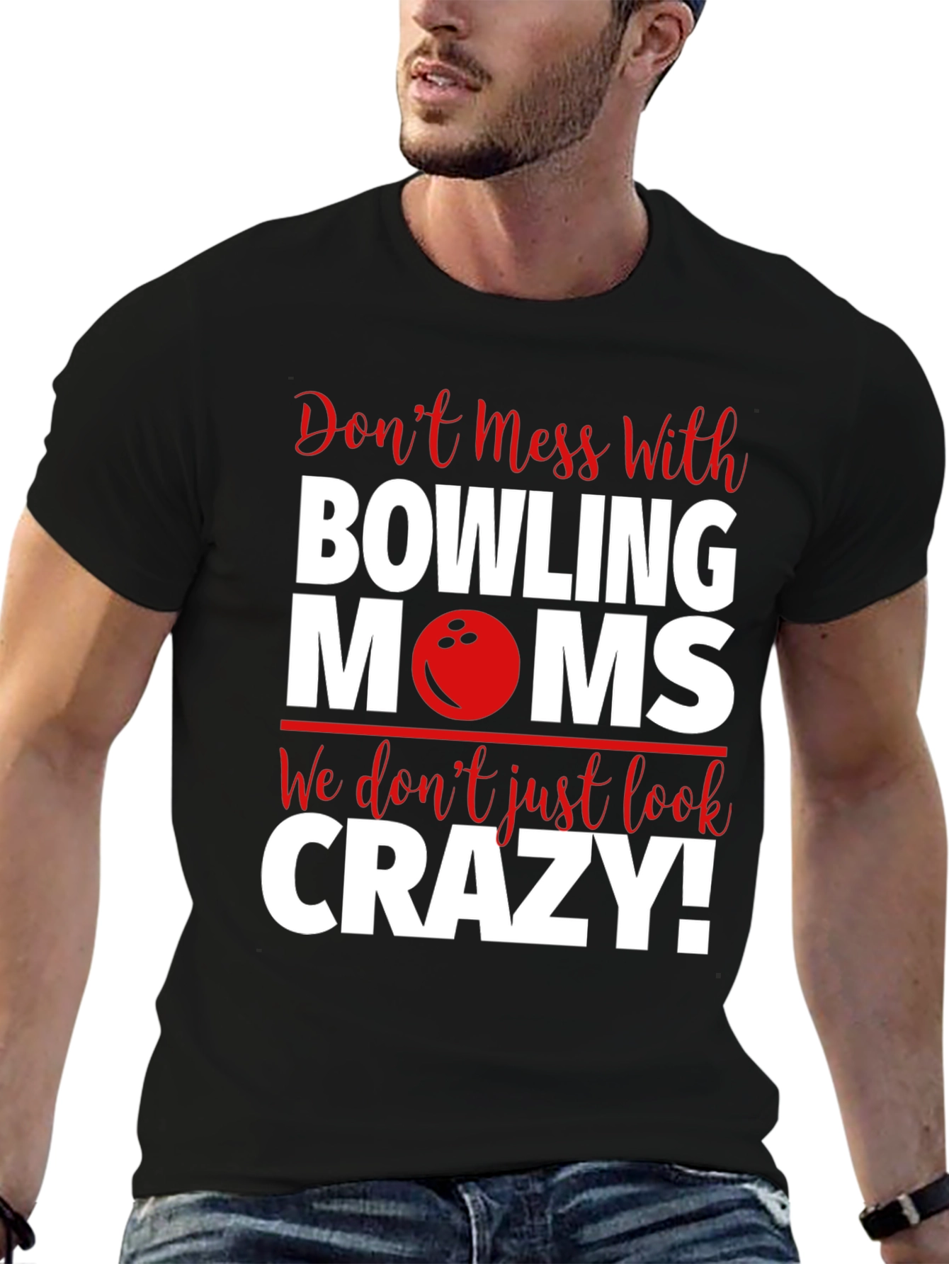 Bowling Moms Graphic T-Shirt - Crazy Fun Tee