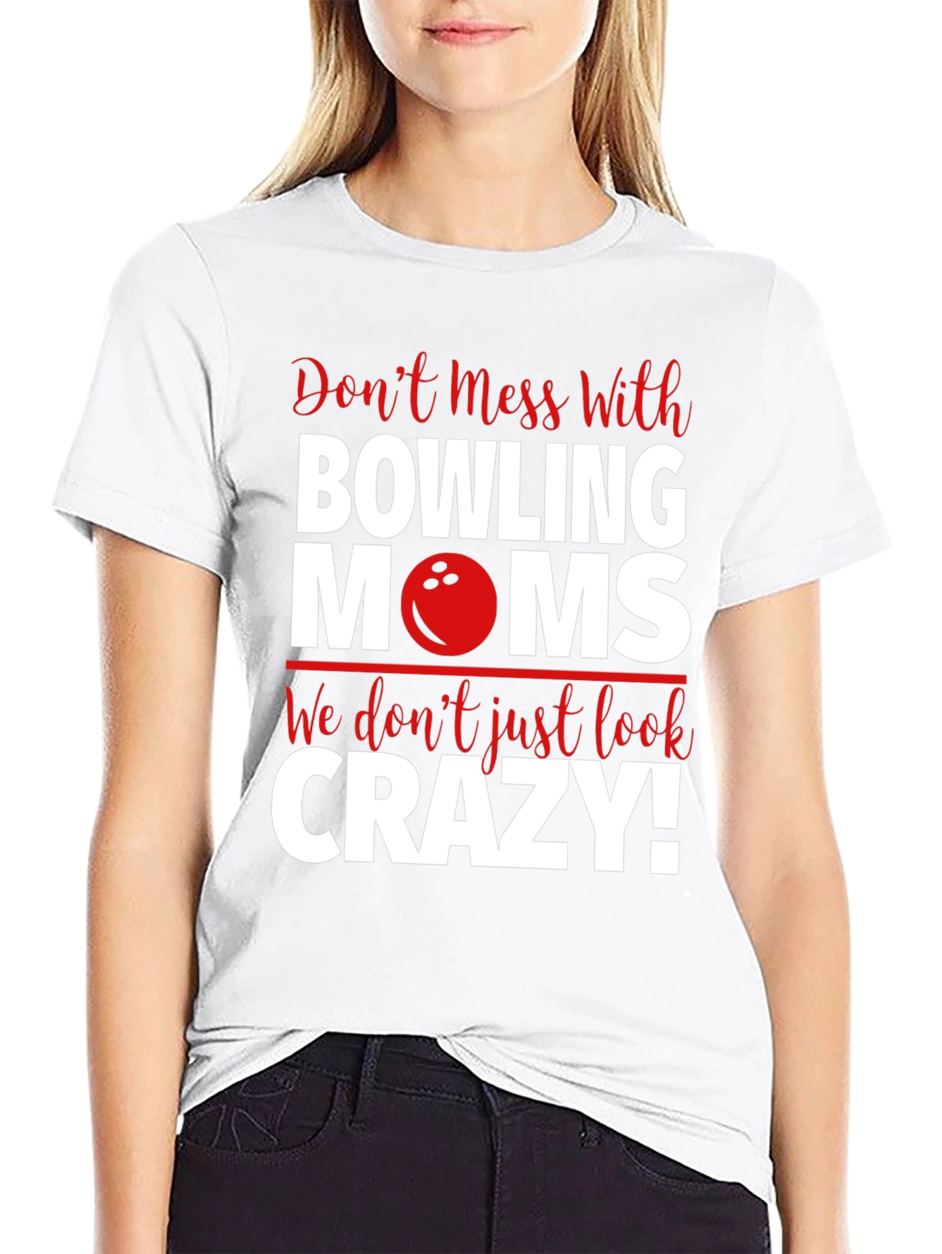 Bowling Moms Graphic T-Shirt - Crazy Fun Tee
