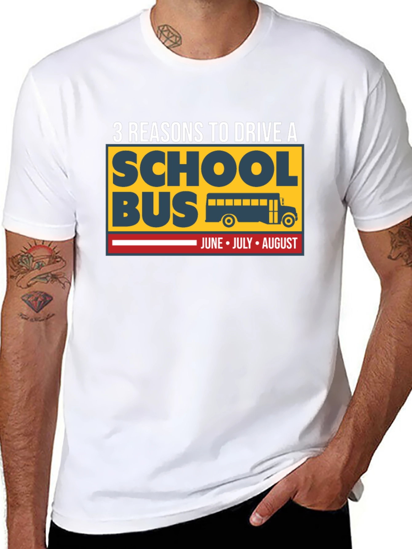 3 Reasons to Drive a School Bus T-Shirt