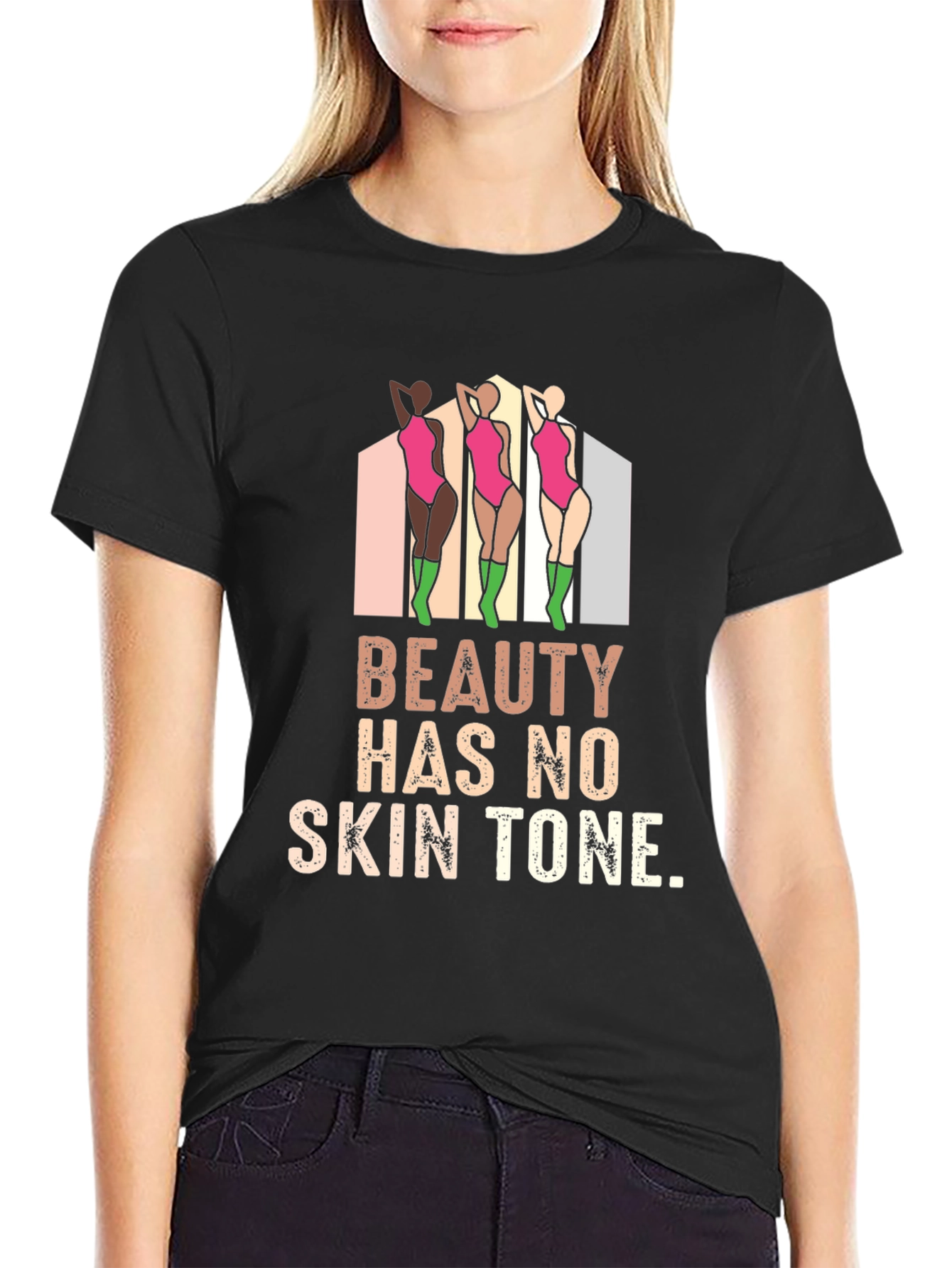 Beauty Has No Skin Tone Graphic Tee