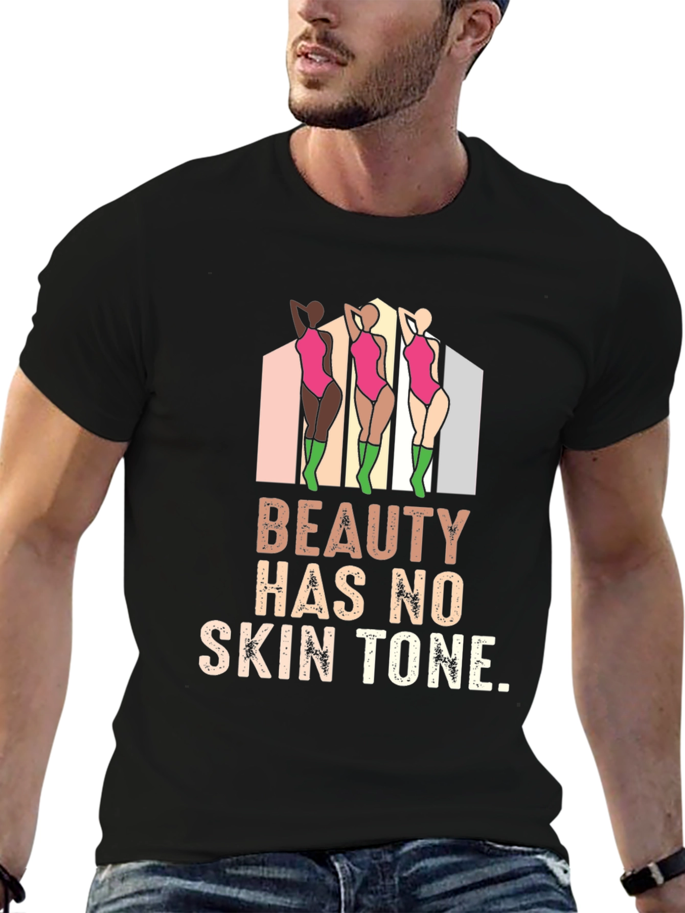 Beauty Has No Skin Tone Graphic Tee
