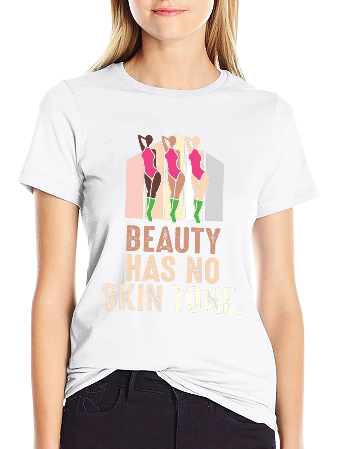 Beauty Has No Skin Tone Graphic Tee