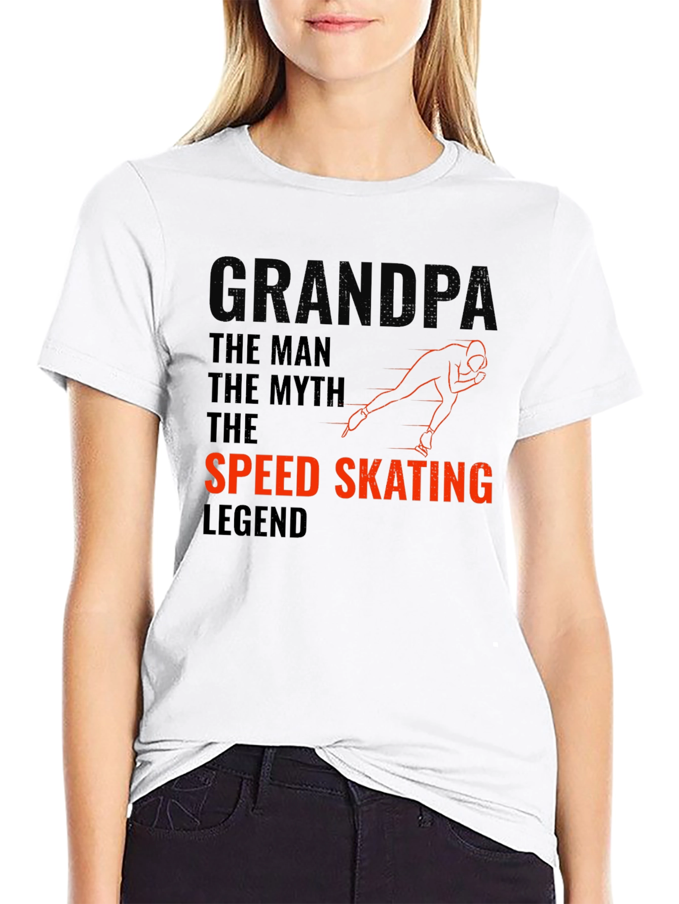 Grandpa Speed Skating Legend T-Shirt