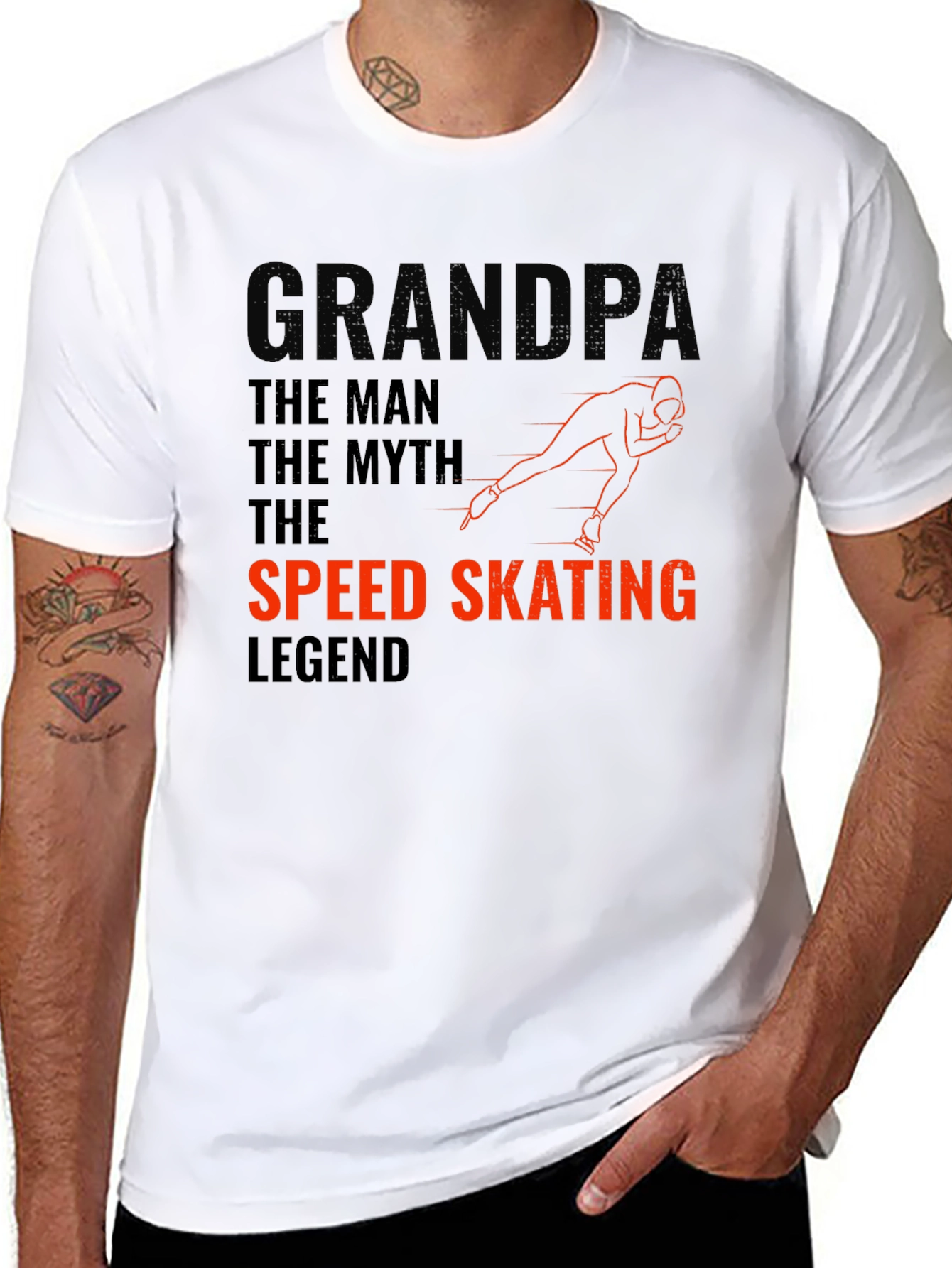 Grandpa Speed Skating Legend T-Shirt
