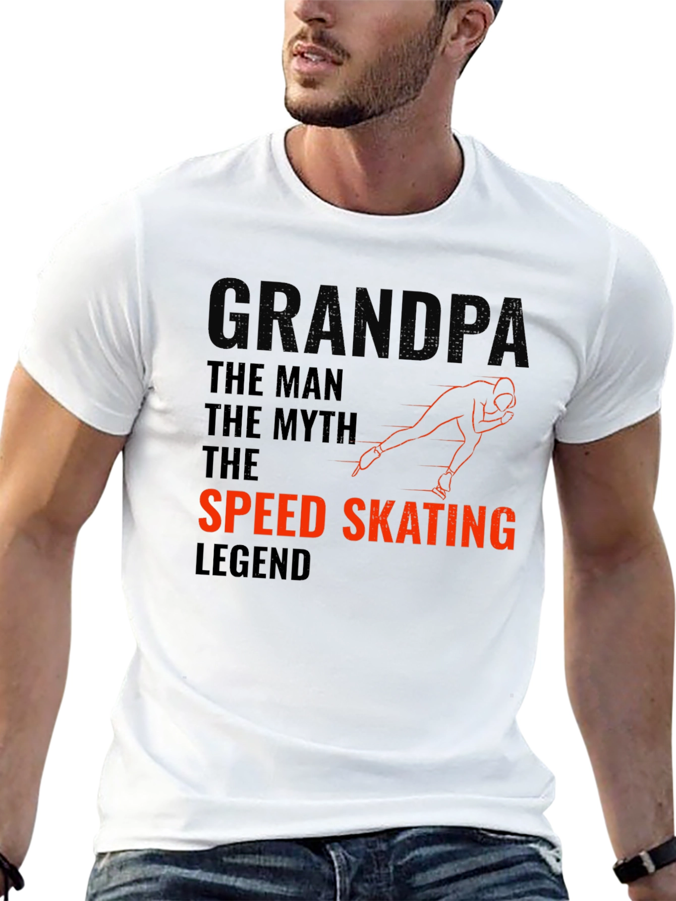 Grandpa Speed Skating Legend T-Shirt