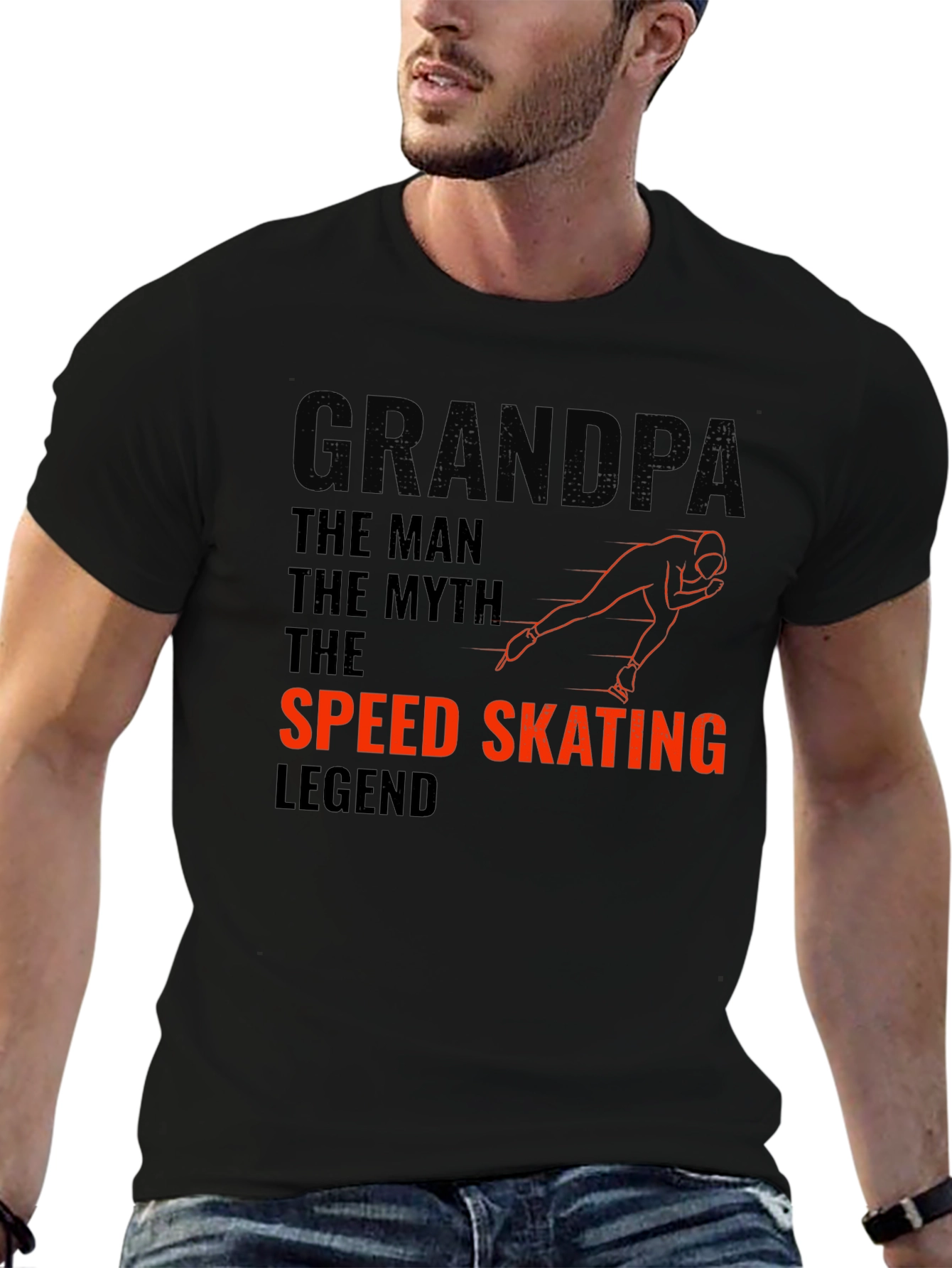 Grandpa Speed Skating Legend T-Shirt