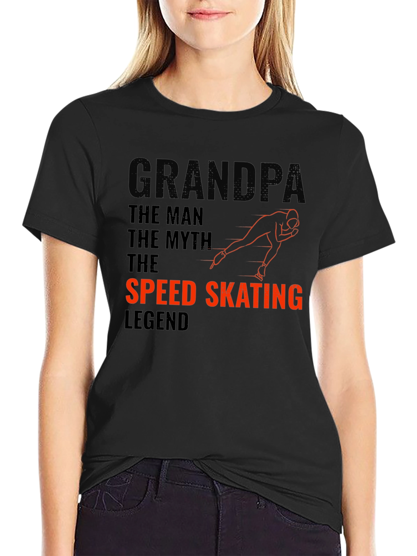 Grandpa Speed Skating Legend T-Shirt