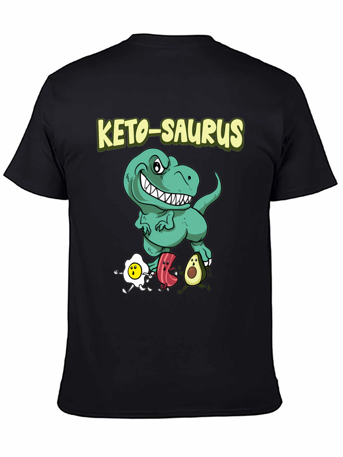 Keto-Saurus T-Shirt - Funny Dinosaur Keto Diet Tee