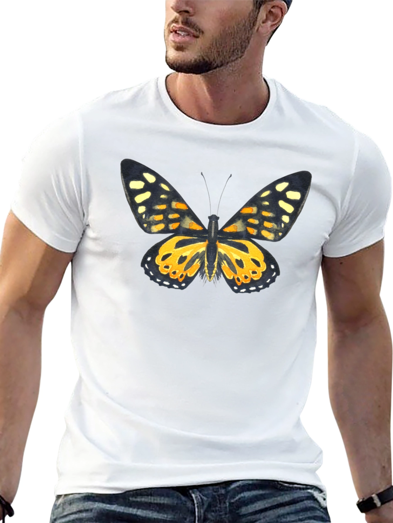 Butterfly Graphic Black T-Shirt