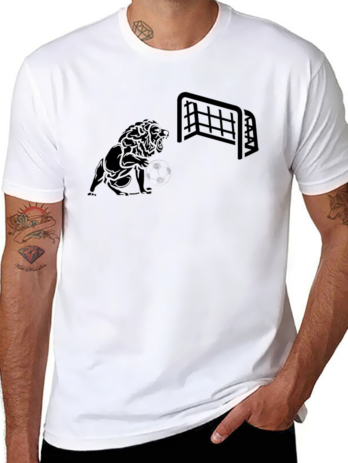 Lion Goal T-Shirt - Fierce Soccer Style