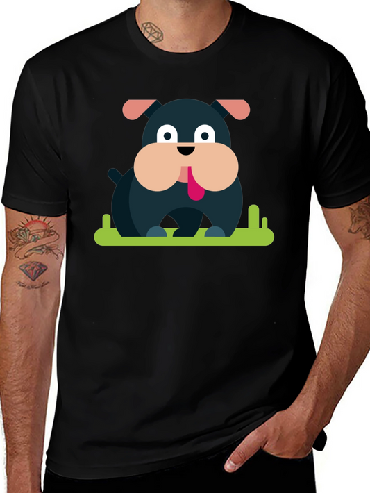 Bulldog Graphic Black T-Shirt