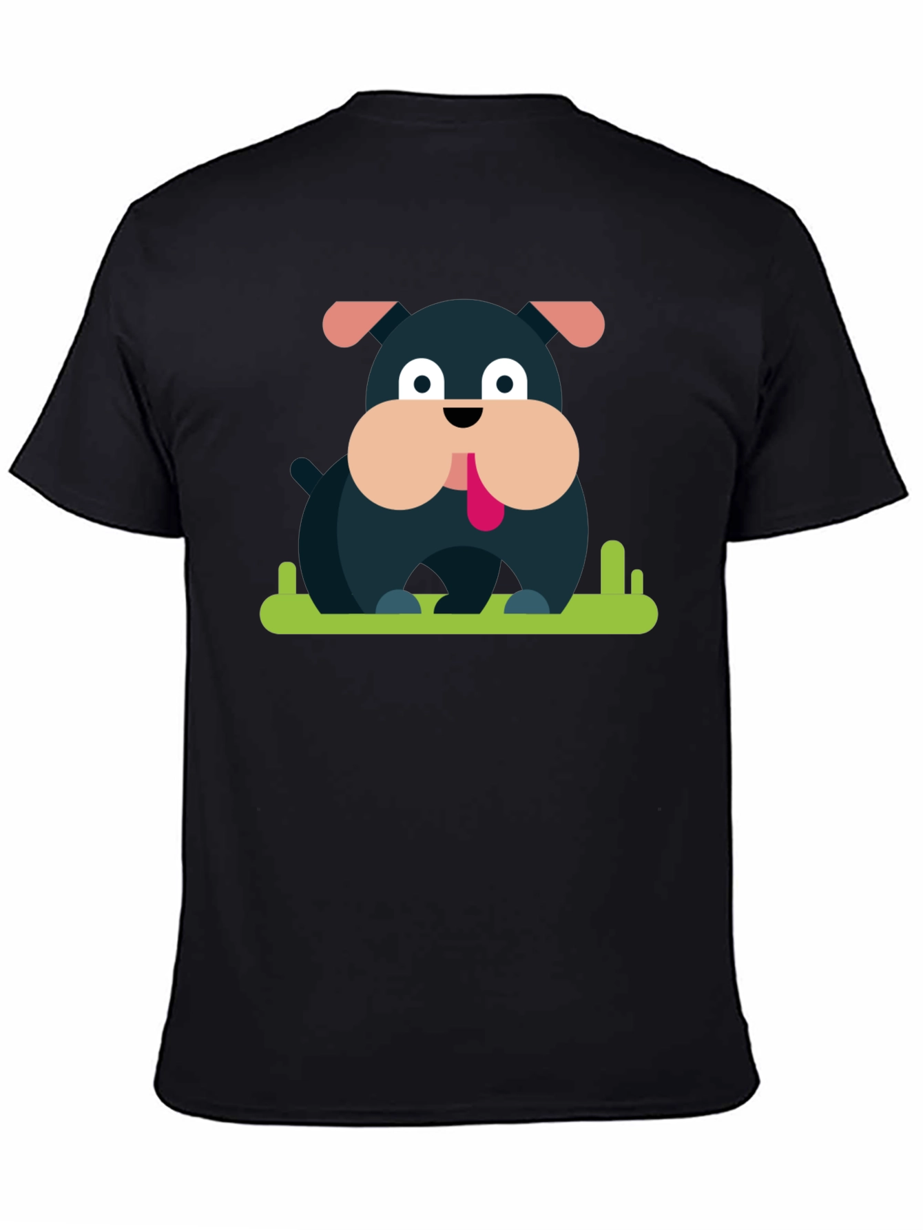 Bulldog Graphic Black T-Shirt