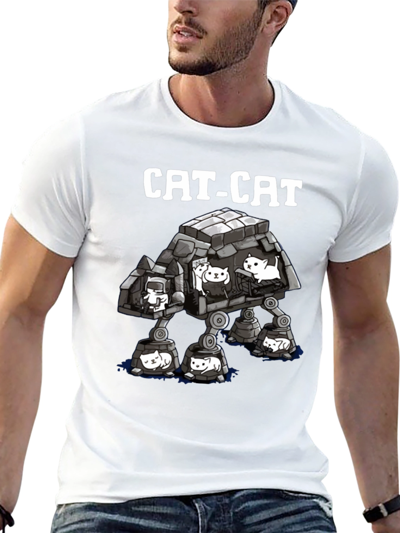 Cat-Cat T-Shirt - Star Wars Parody