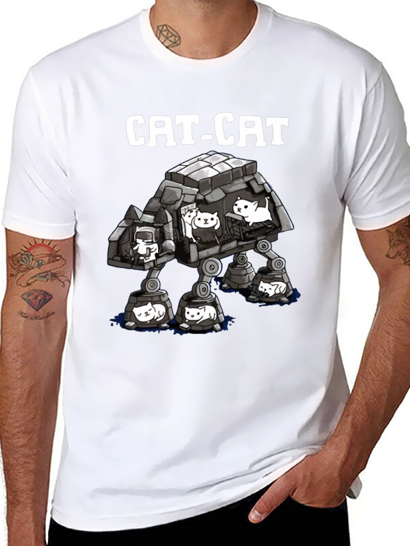 Cat-Cat T-Shirt - Star Wars Parody