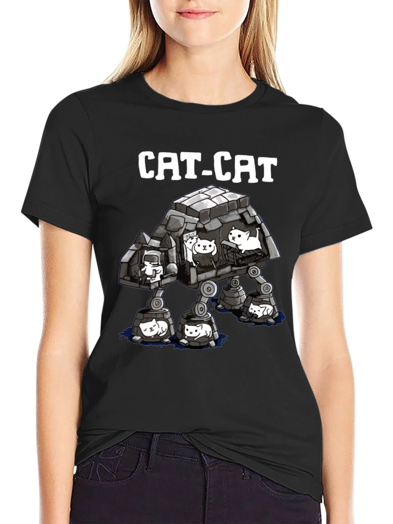 Cat-Cat T-Shirt - Star Wars Parody