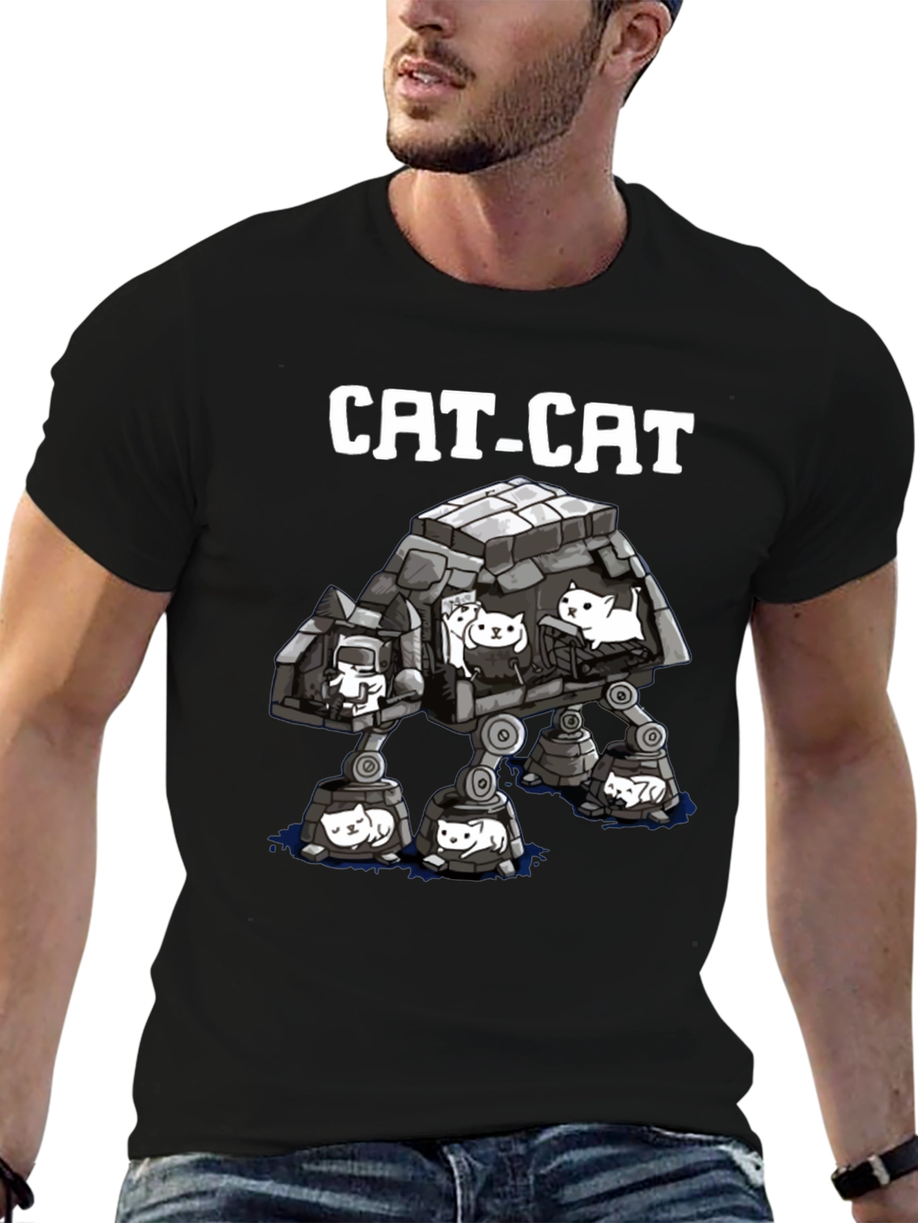 Cat-Cat T-Shirt - Star Wars Parody